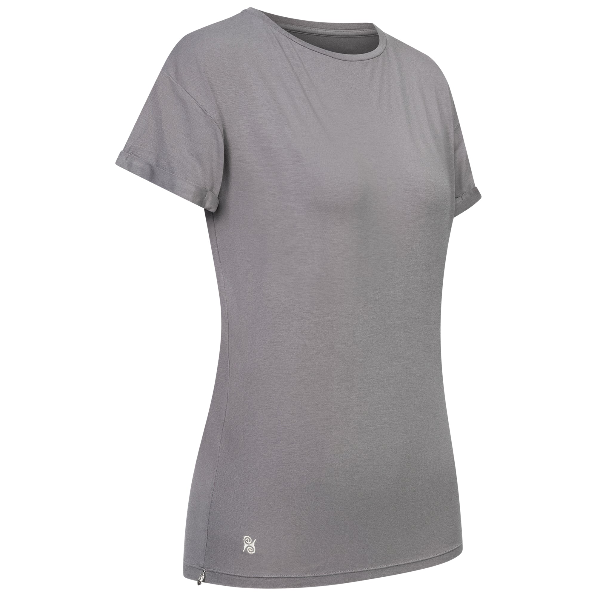 Yoga Shirt Women made of Bamboo Fiber - Supersoft Stone-Grey NEW