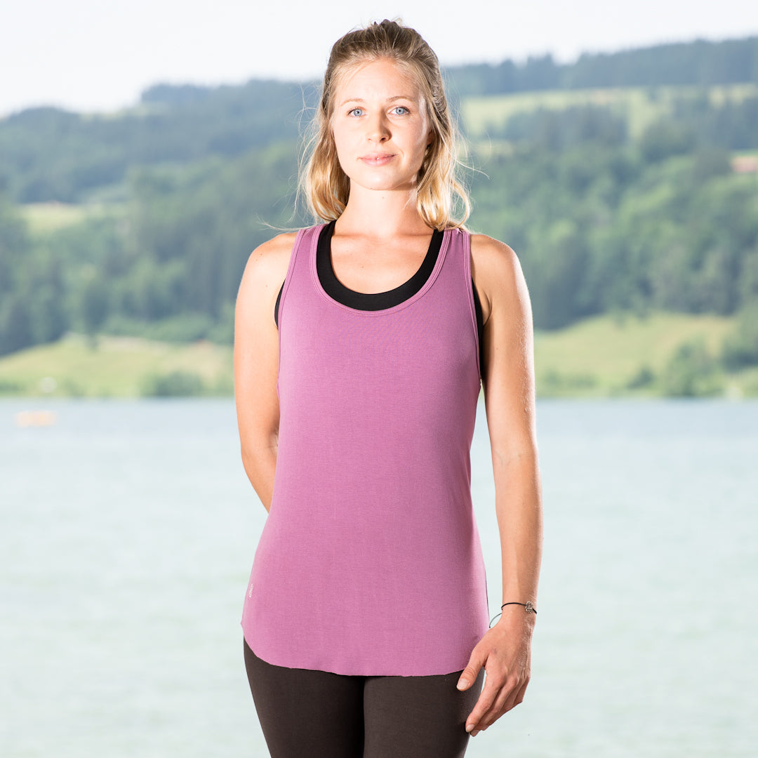Yoga Shirt Women made of Bamboo Fiber - Classic Top Lavender