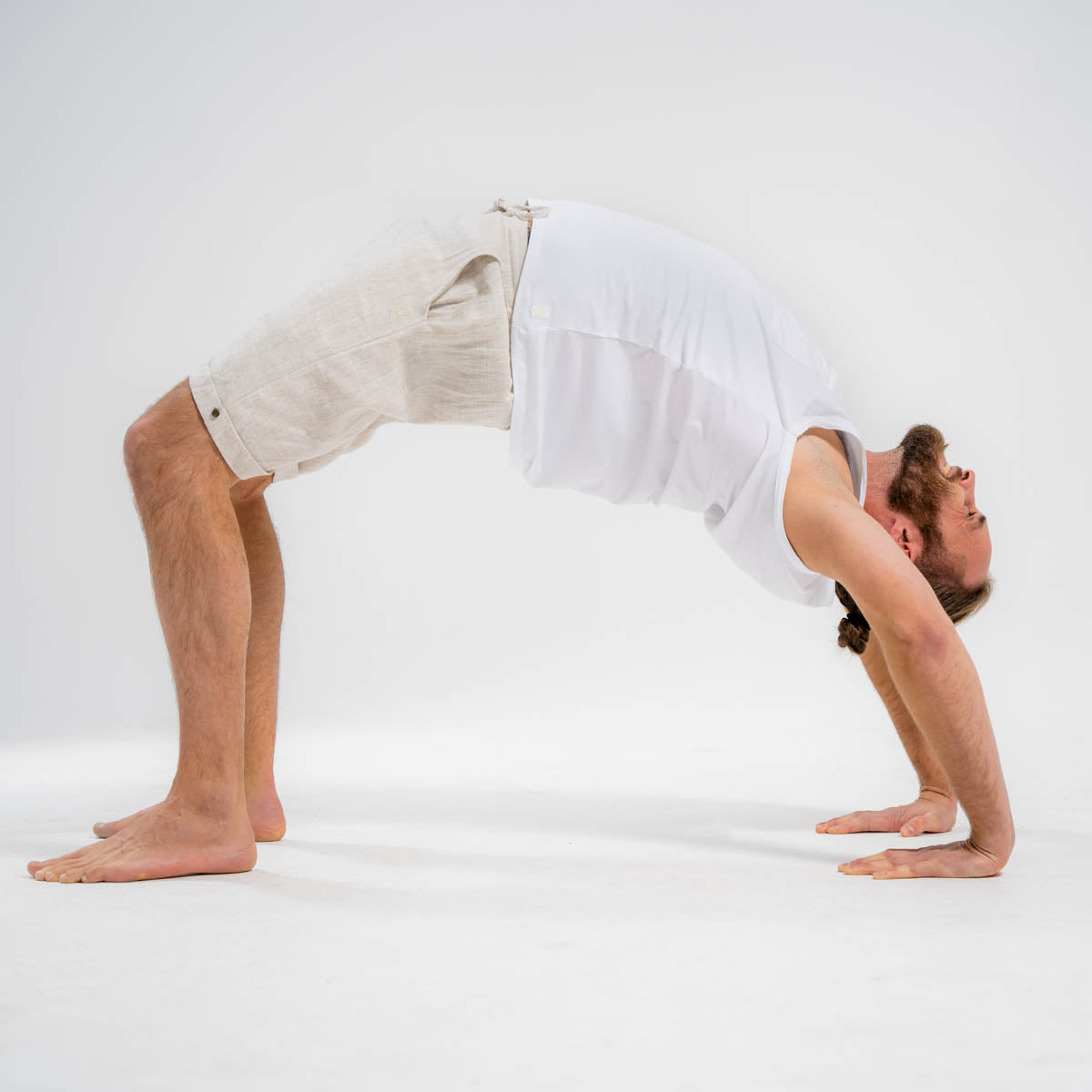 Yoga Shirt Herren aus Eukalyptus Mix - Tank Top Weiß