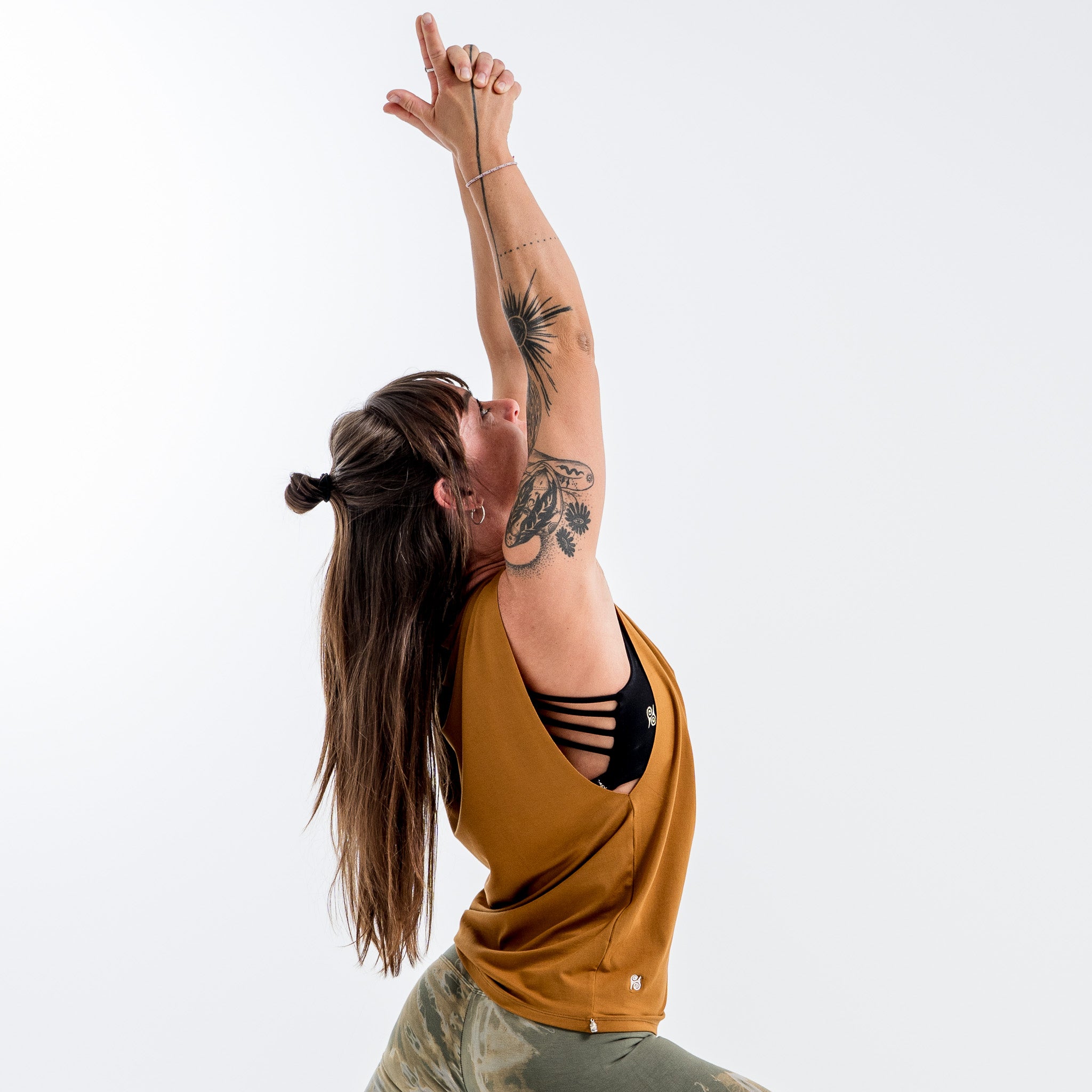 Yoga Shirt Damen aus Bambus Faser - Sneaky Top Mocca NEU