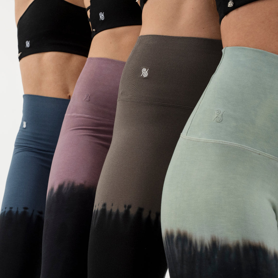 Yoga Leggings Damen aus Bambus Mix - Overknee Petrol !LIMITED EDITION! (Standard Material)