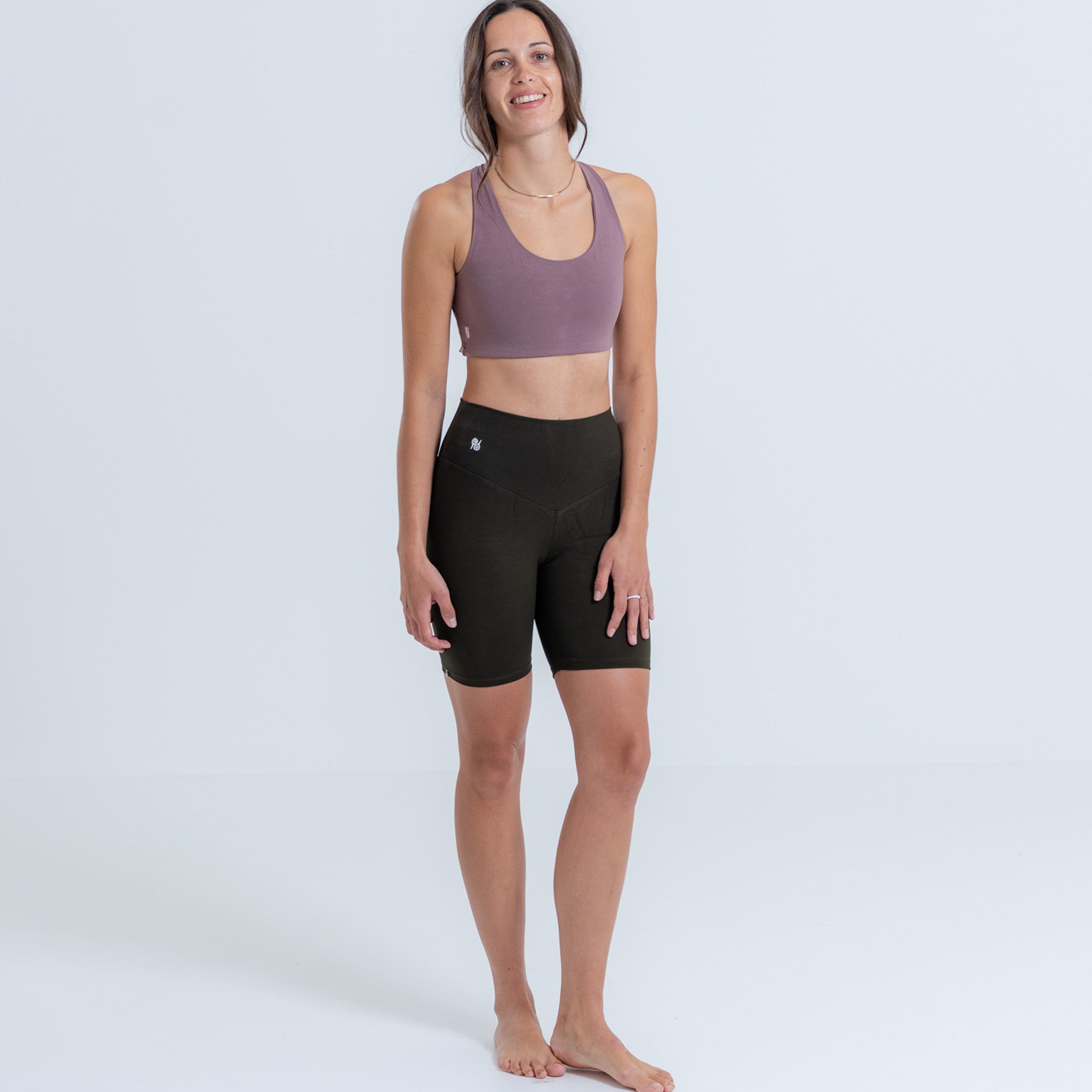 Leggings short Damen aus Bambus Mix - Shape Deep Forest NEU (Standard Material)