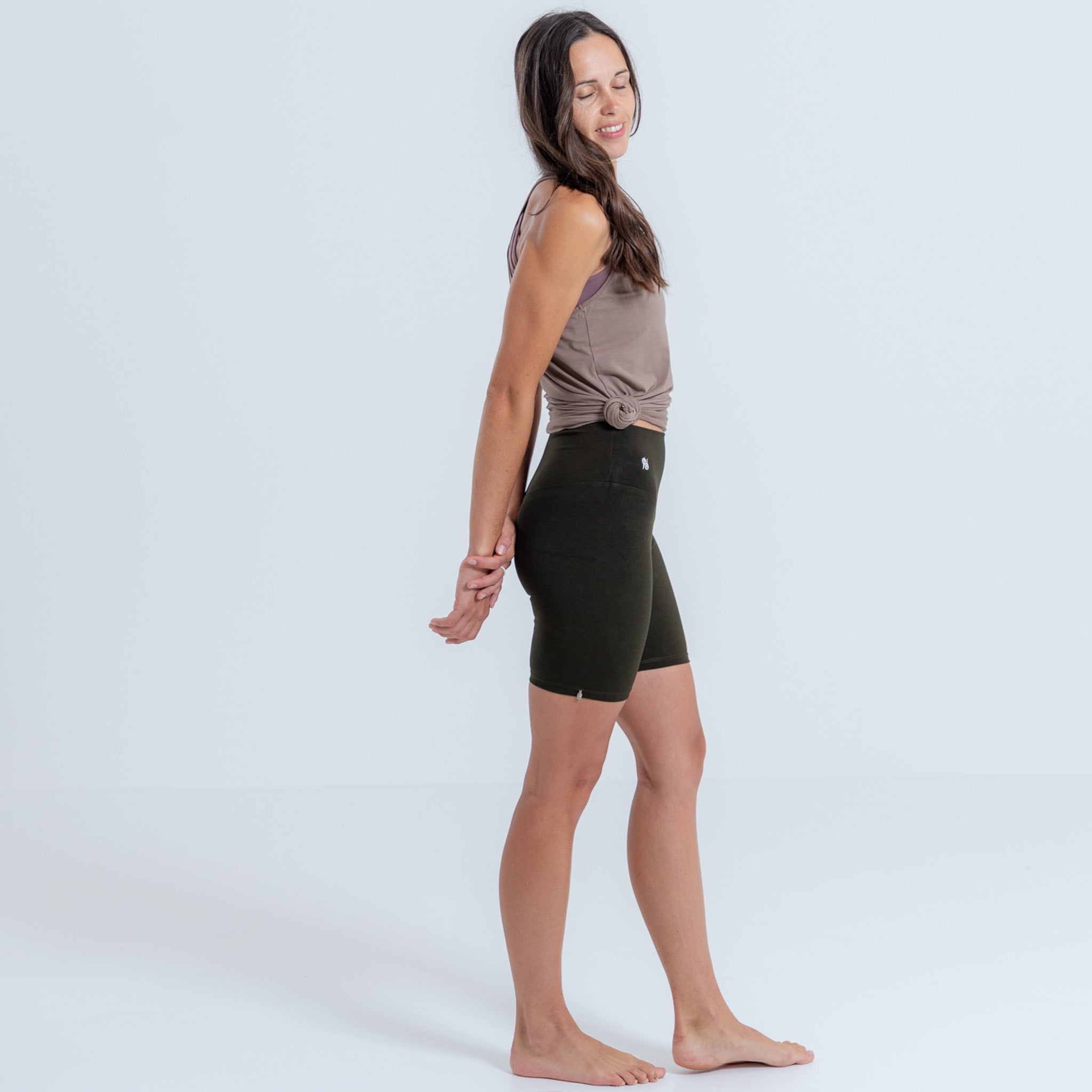 Leggings short Damen aus Bambus Mix - Shape Deep Forest NEU (Standard Material)