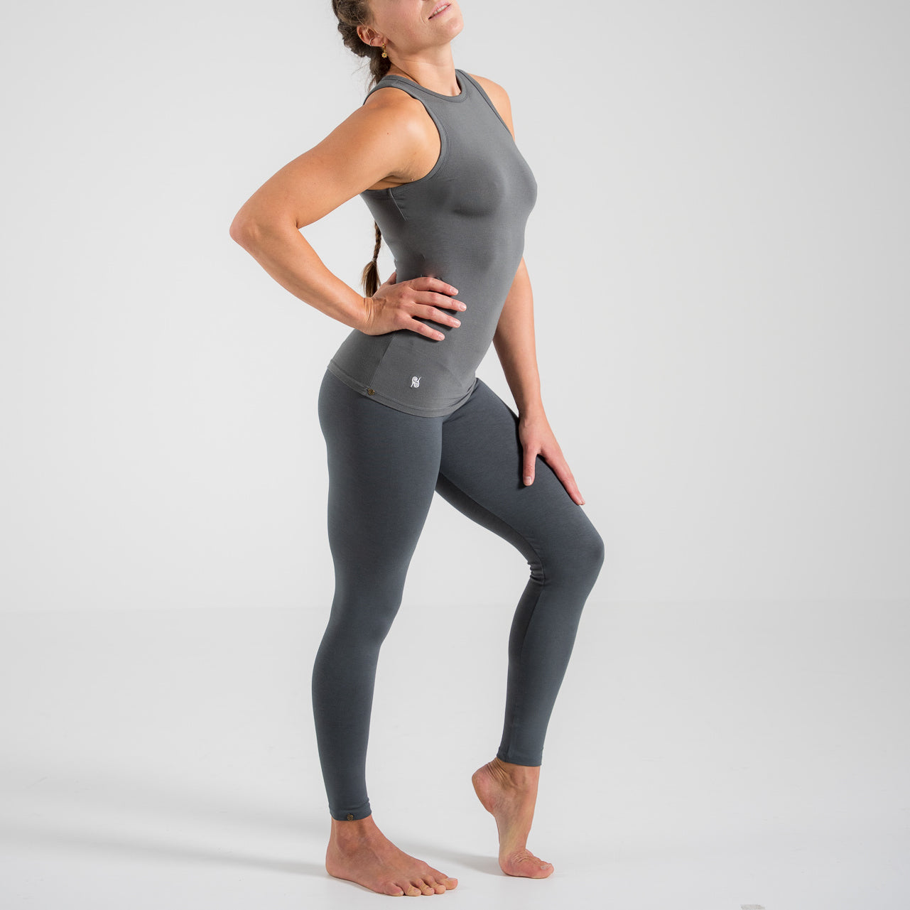 Leggings Damen aus Bambus Mix - Shape Grau NEU (Standard Material)