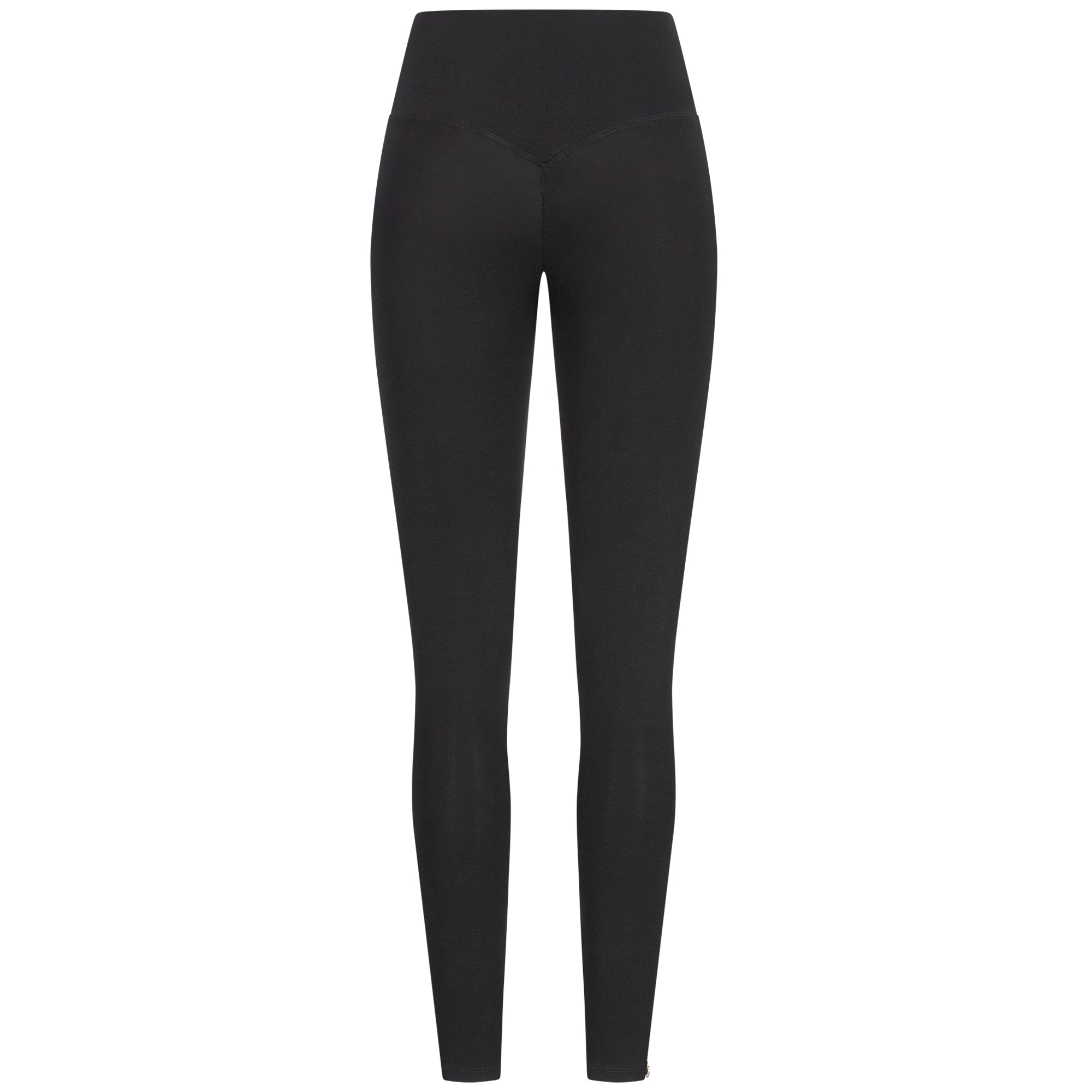 Leggings Damen aus Bambus Mix - Shape Black NEU (Dünnes- und Standard Material)