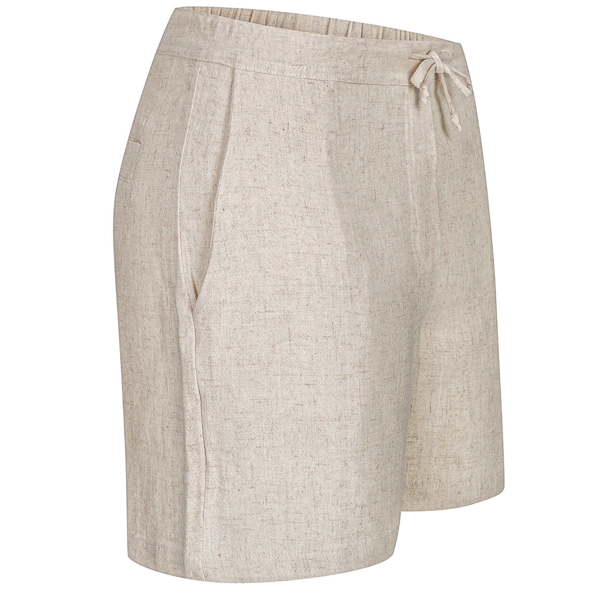 Leinen Hose Damen kurz - Evermore Naturweiß (fällt größer aus)