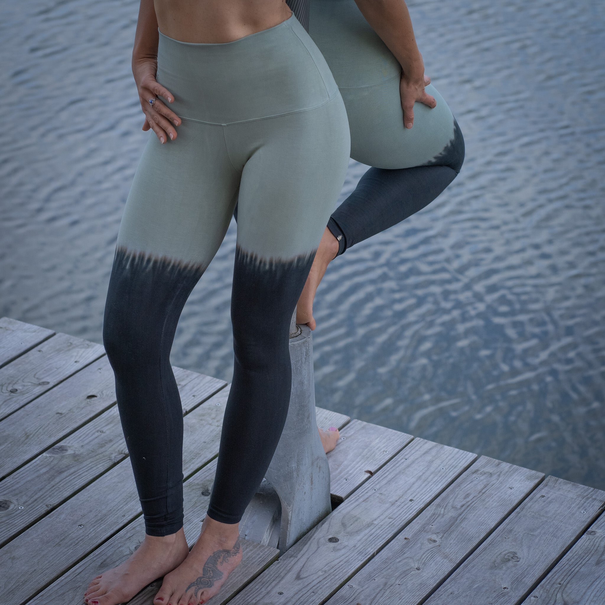Yoga Leggings Damen aus Bambus Mix - Overknee Elexier!LIMITED EDITION! (Standard Material)