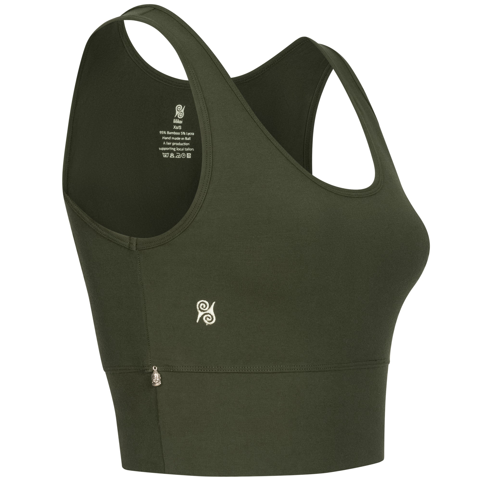 Yoga Top Women's Bamboo Mix - Snug Top Moss Green
