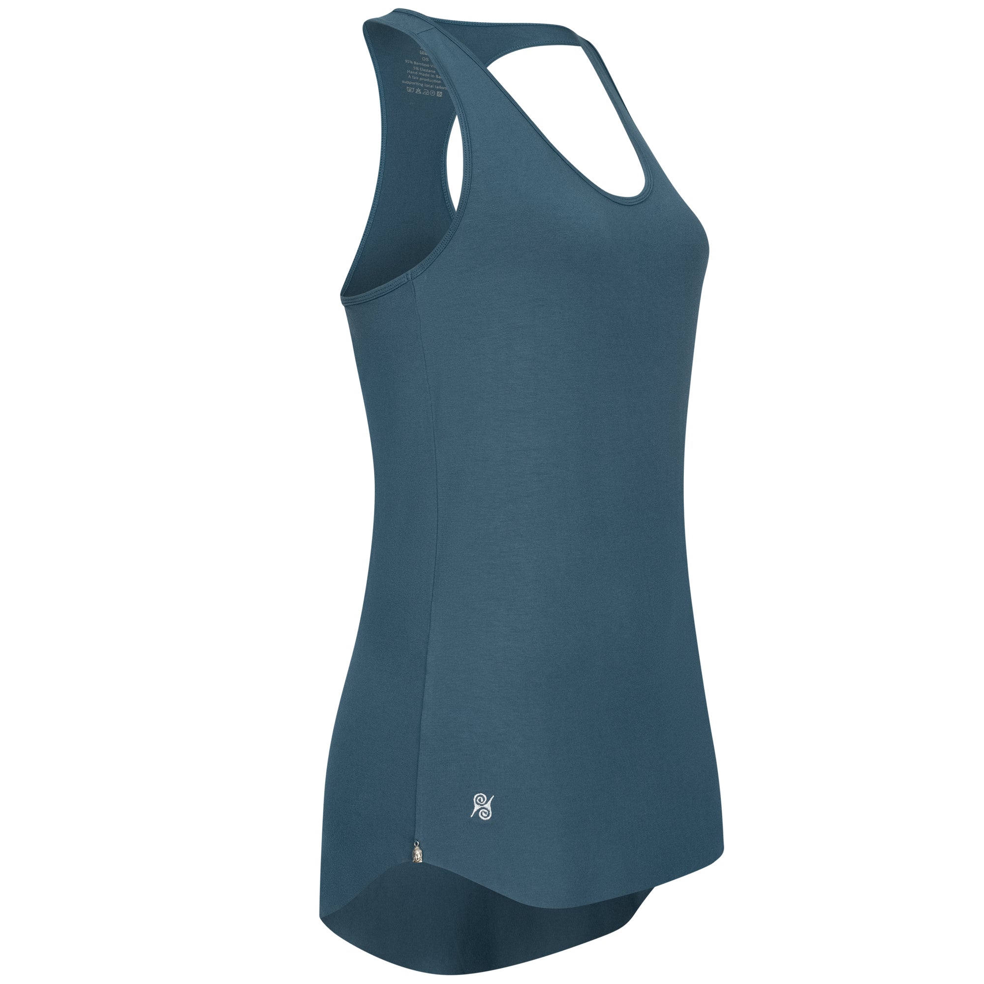 Yoga Shirt Damen aus Bambus Faser - Klassik Top Indigo