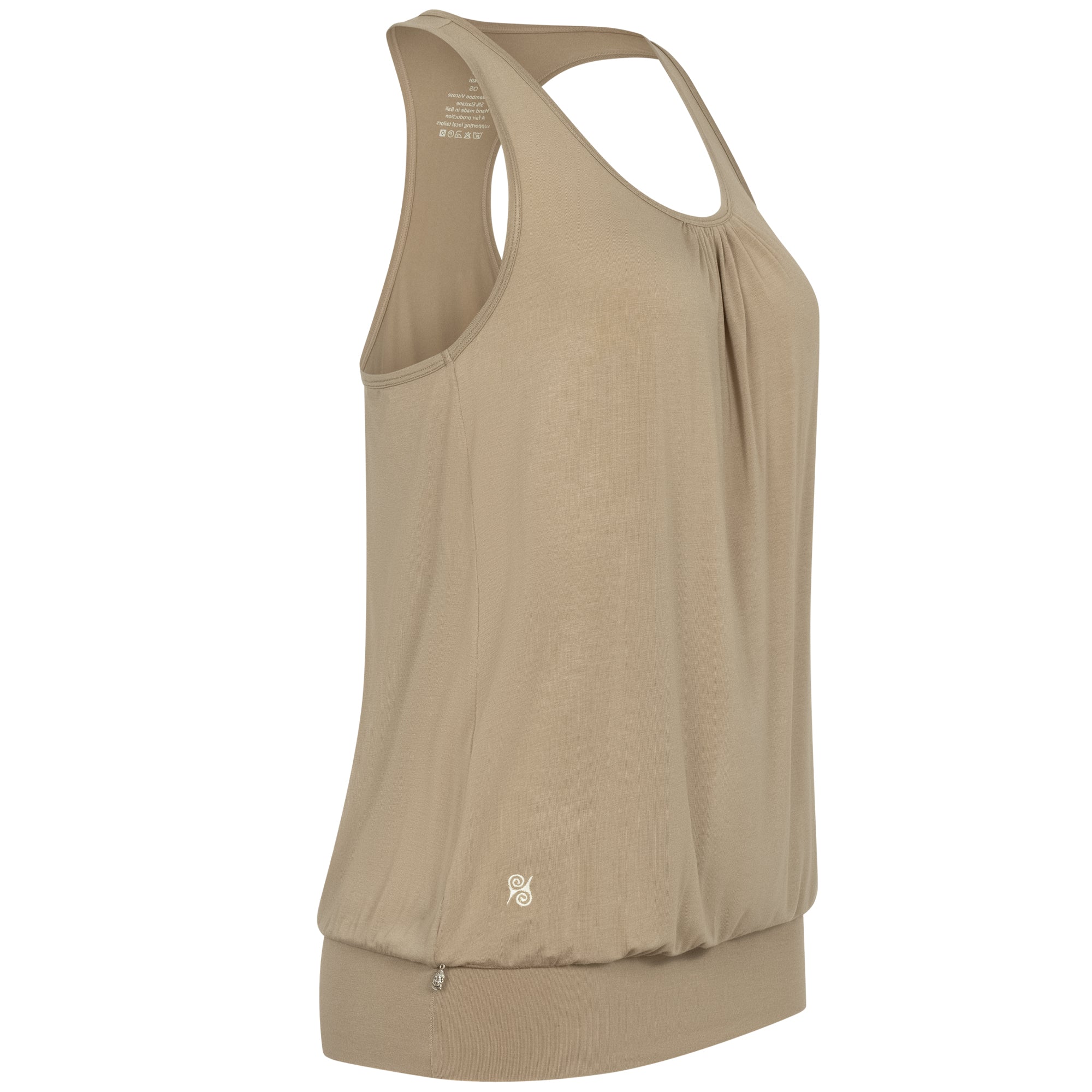 Yoga Top Damen aus Bambus Faser - Cute Shirt Mud