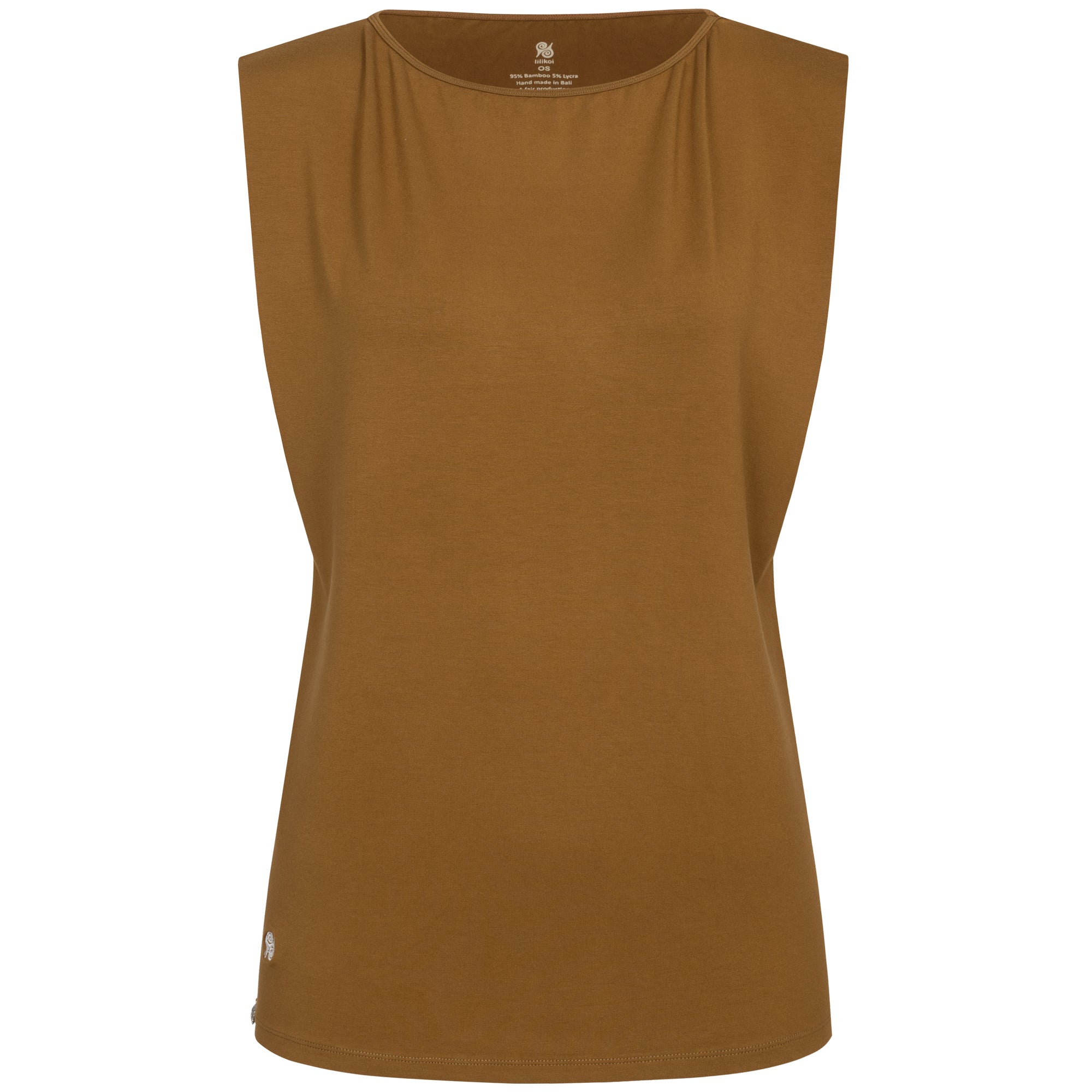 Yoga Shirt Damen aus Bambus Faser - Sneaky Top Mocca NEU