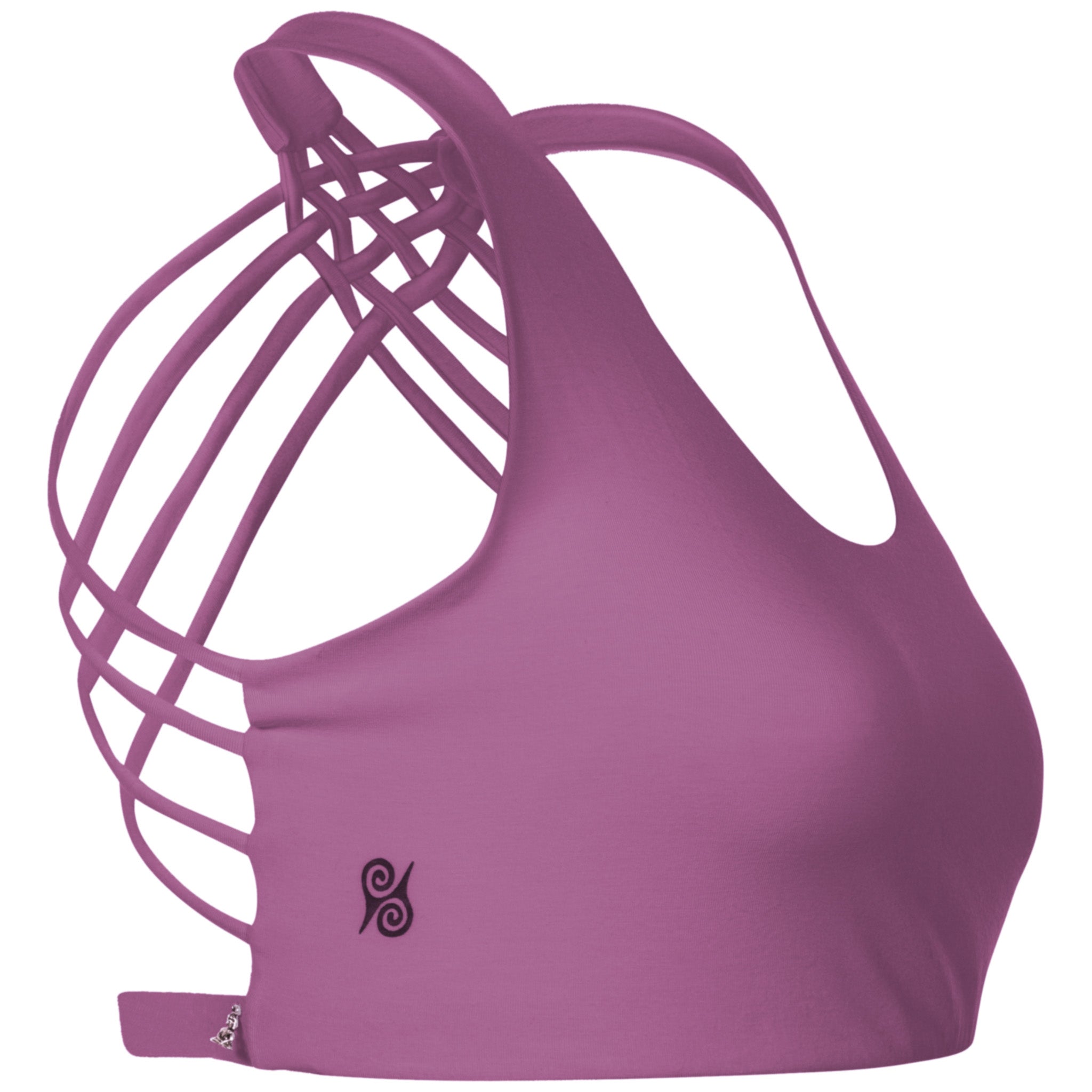 Yoga BH aus Bambus Mix - Criss Cross Lavender