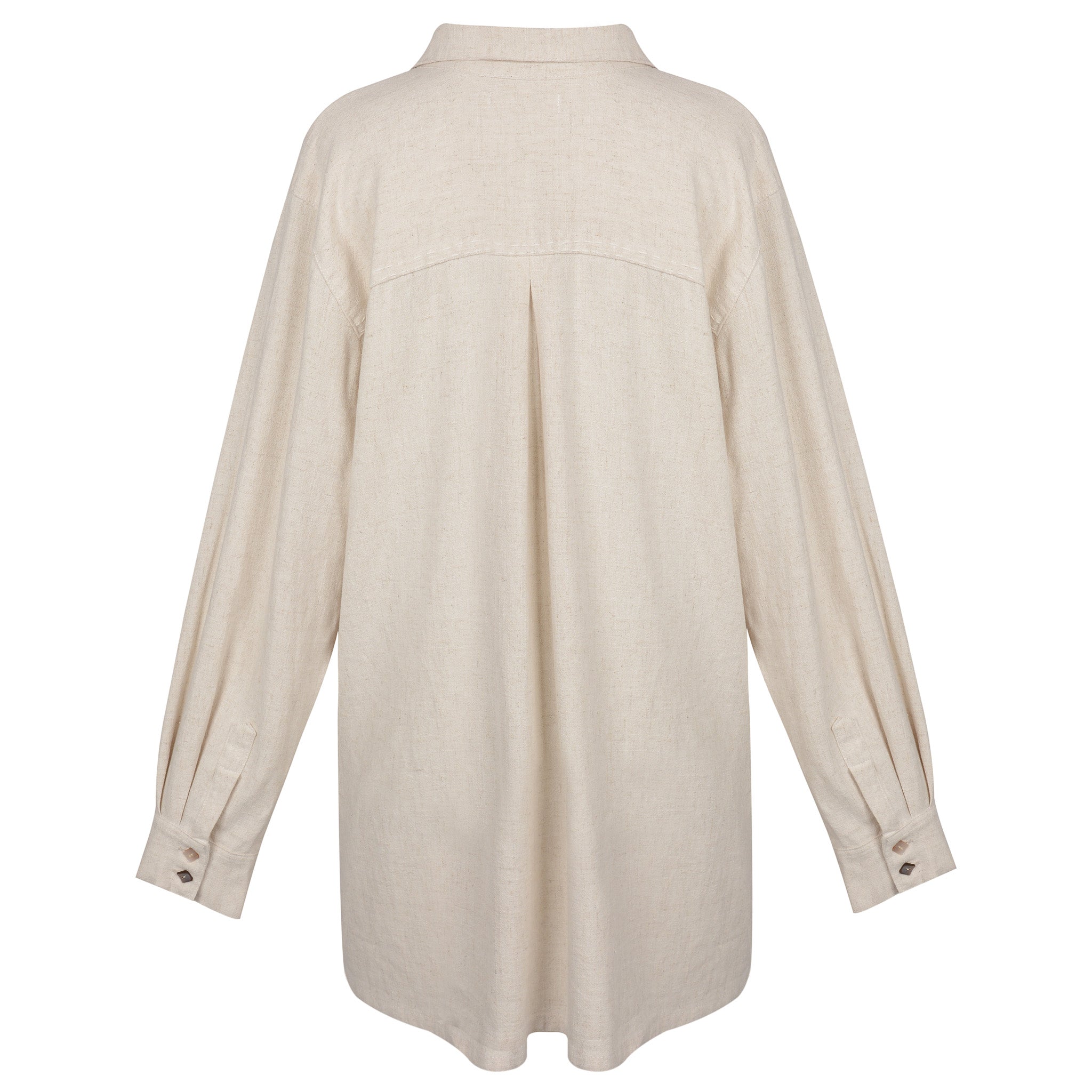 Leinenhemd Damen - Evermore Naturfarben
