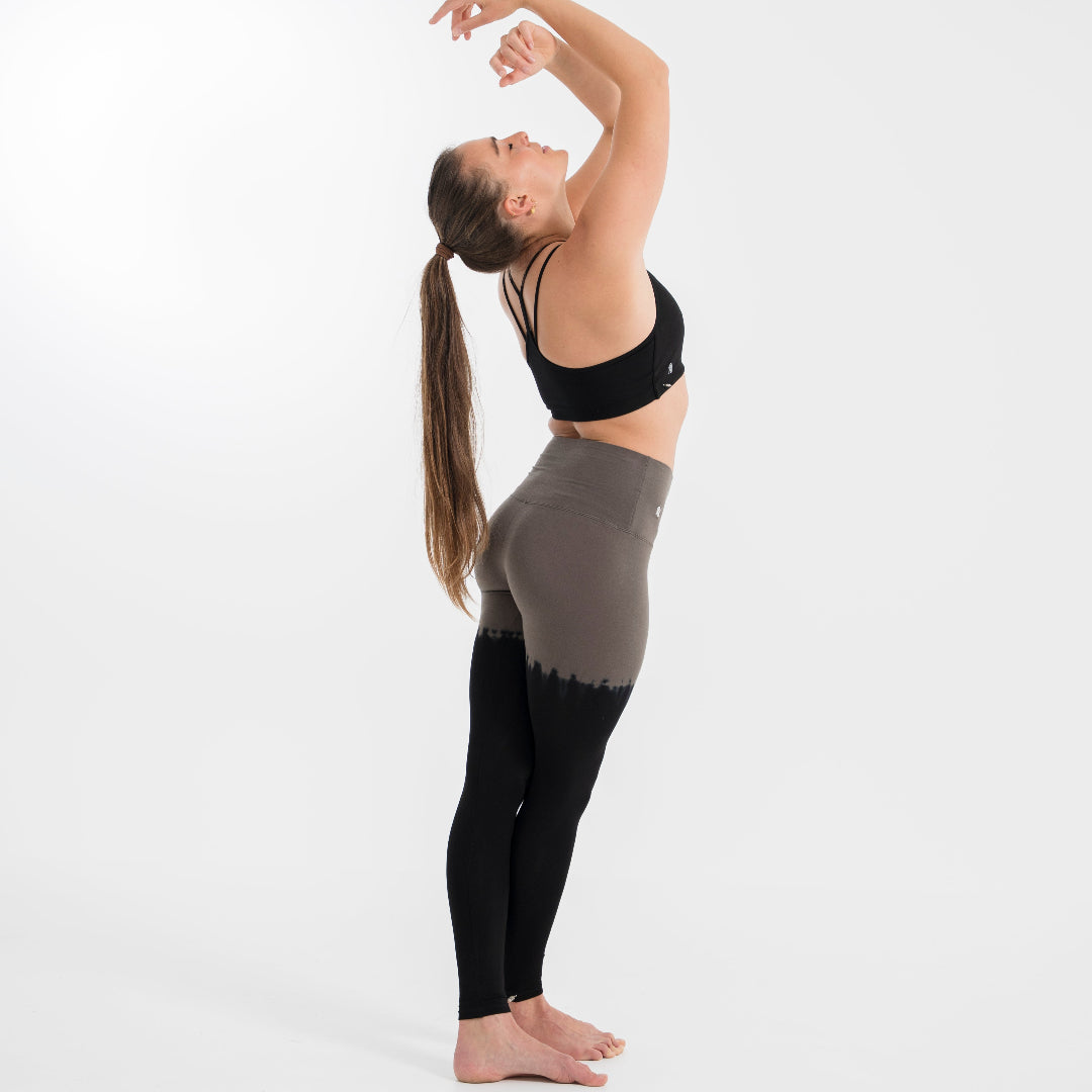 Yoga Leggings Damen aus Bambus Mix - Overknee Salty Chocolate !LIMITED EDITION! (Dünnes Material)