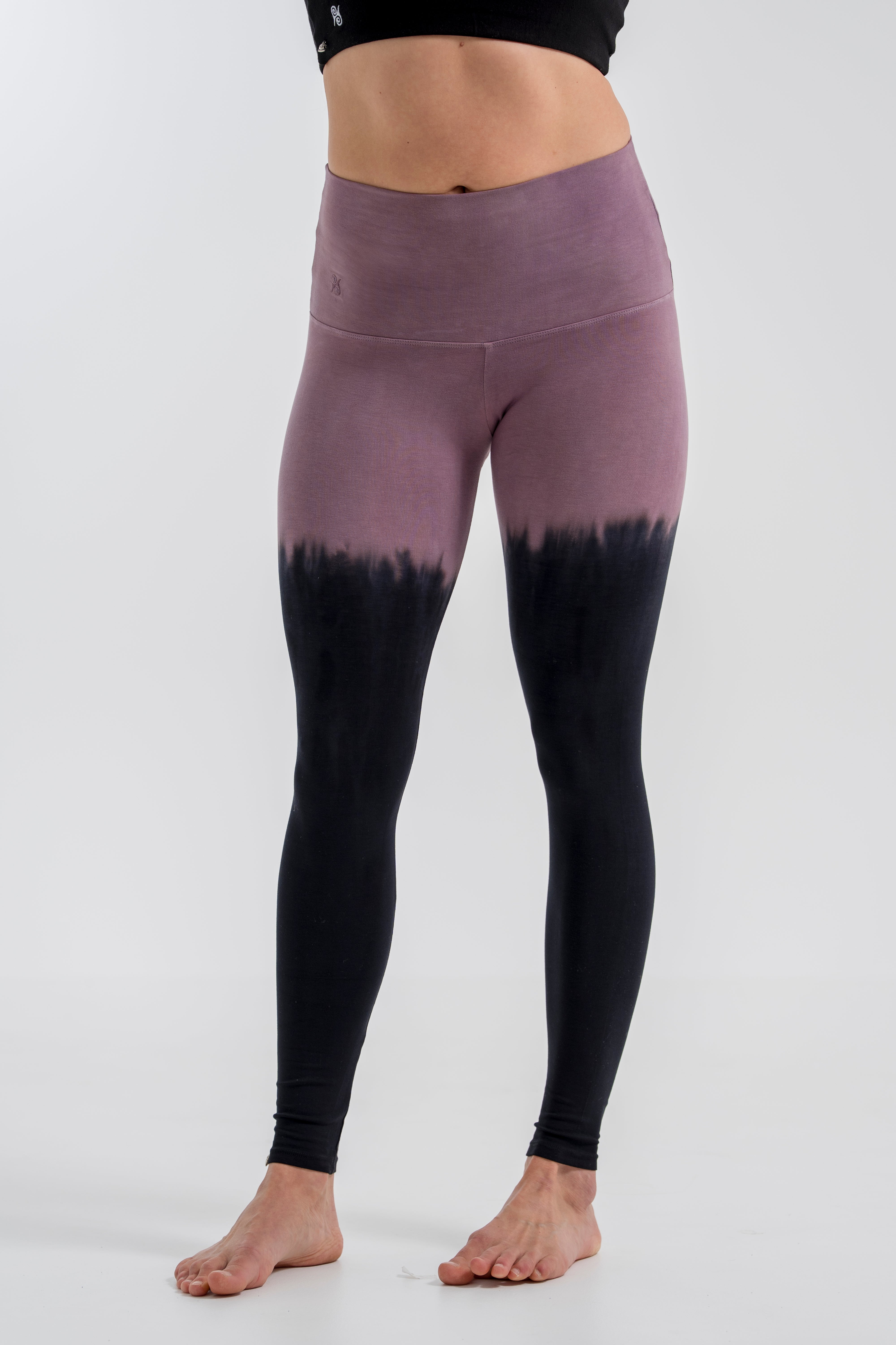 Yoga Leggings Damen aus Bambus Mix - Overknee Eggplant !LIMITED EDITION! (Standard Material)