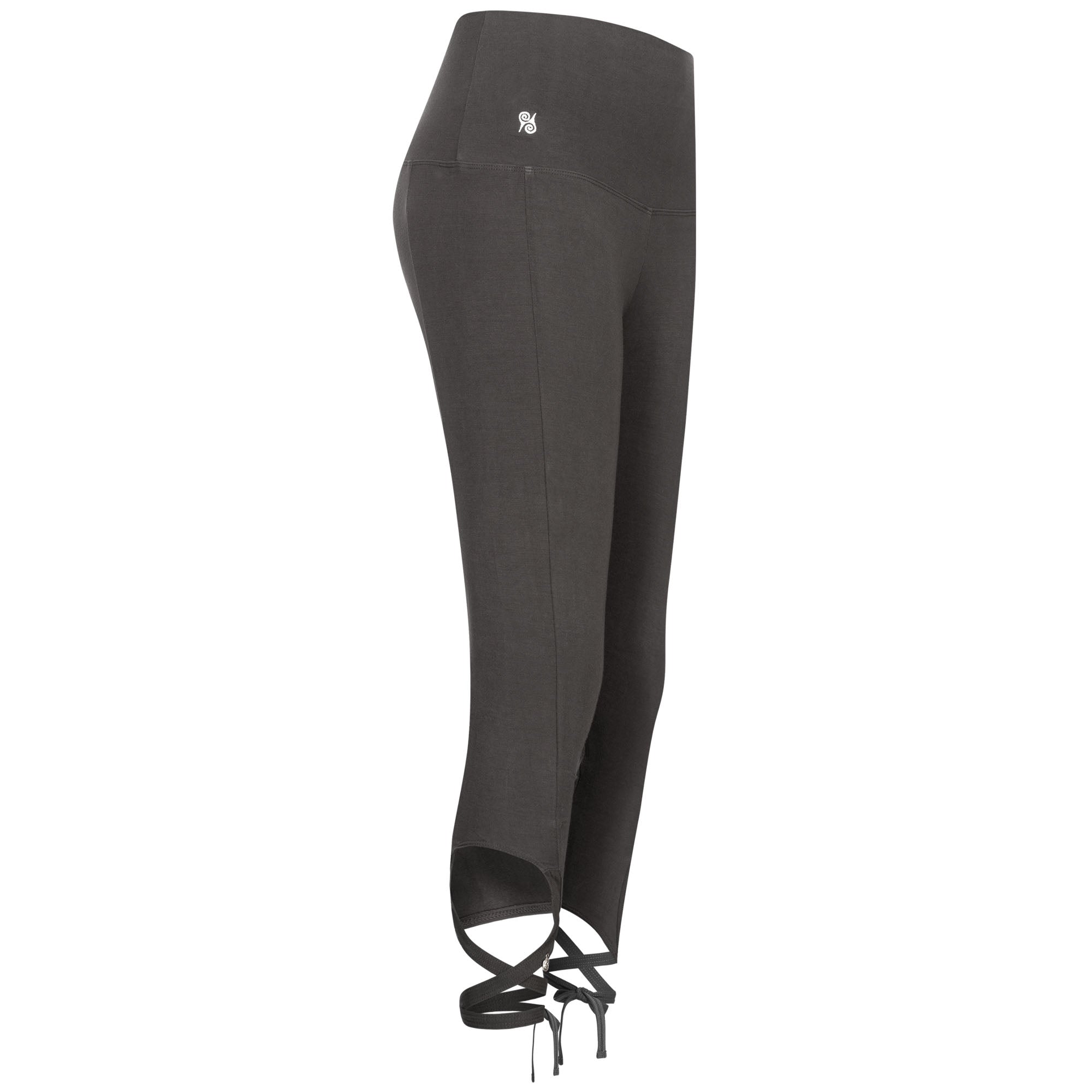 Yoga Leggings Damen aus Bambus Mix - Loop Salty Chocolate-Dark (Standard Material)