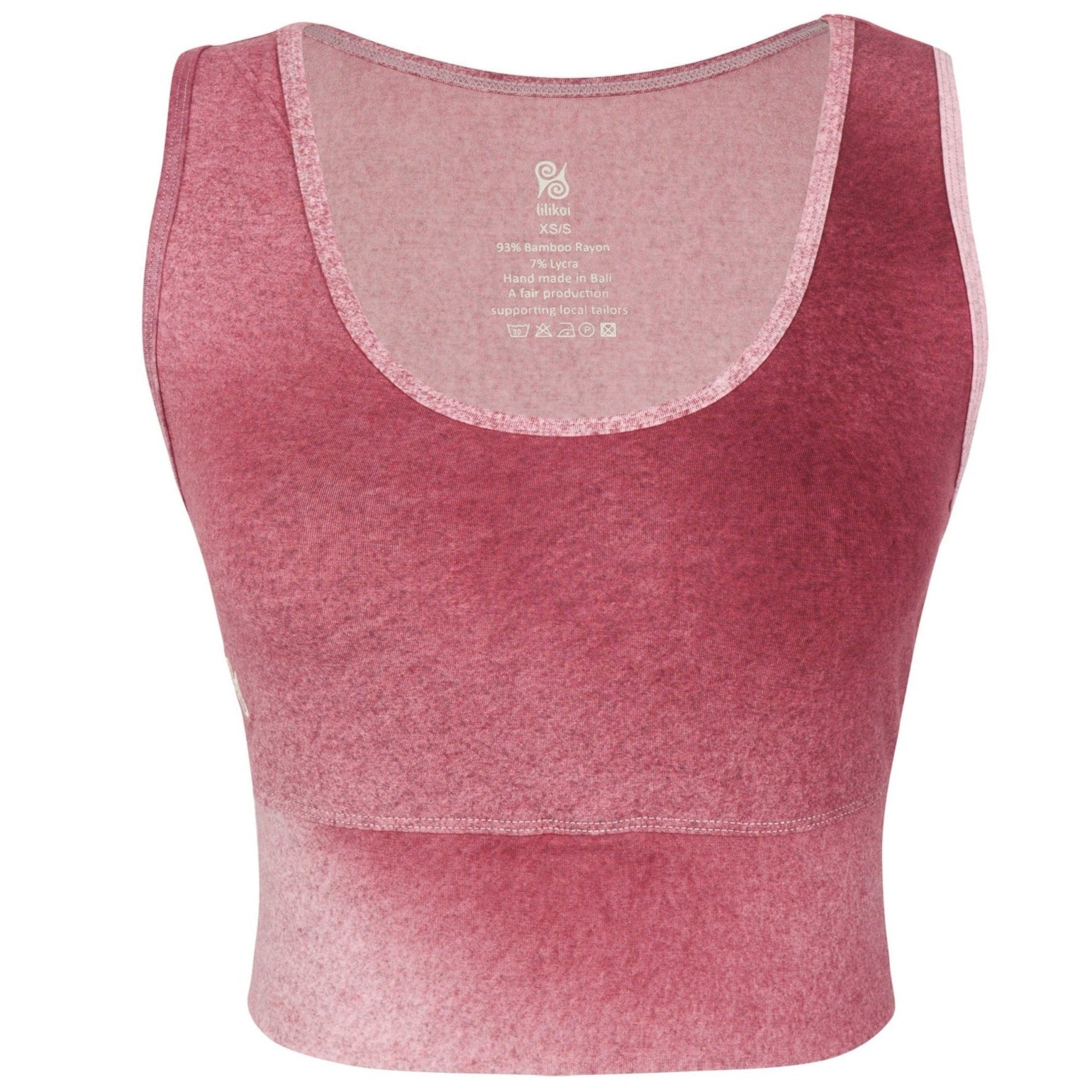 Yoga Top Damen aus Bambus Mix - Strawberry Icecream (fällt ein wenig größer aus)
