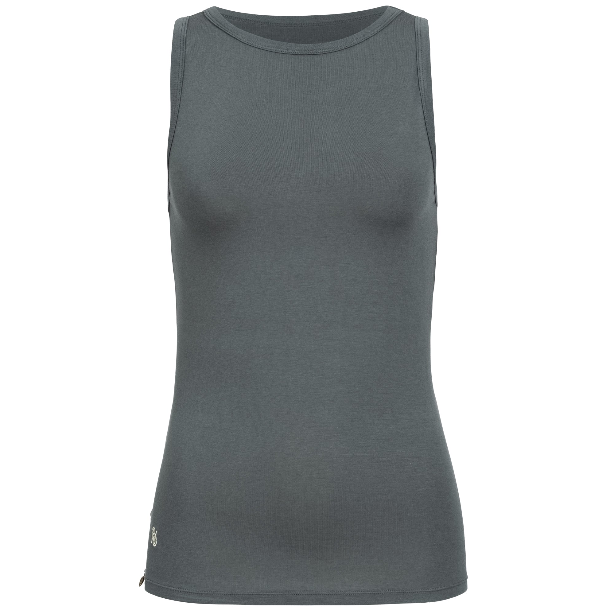 Yoga Shirt Damen aus Bambus Faser - Second Skin Grey