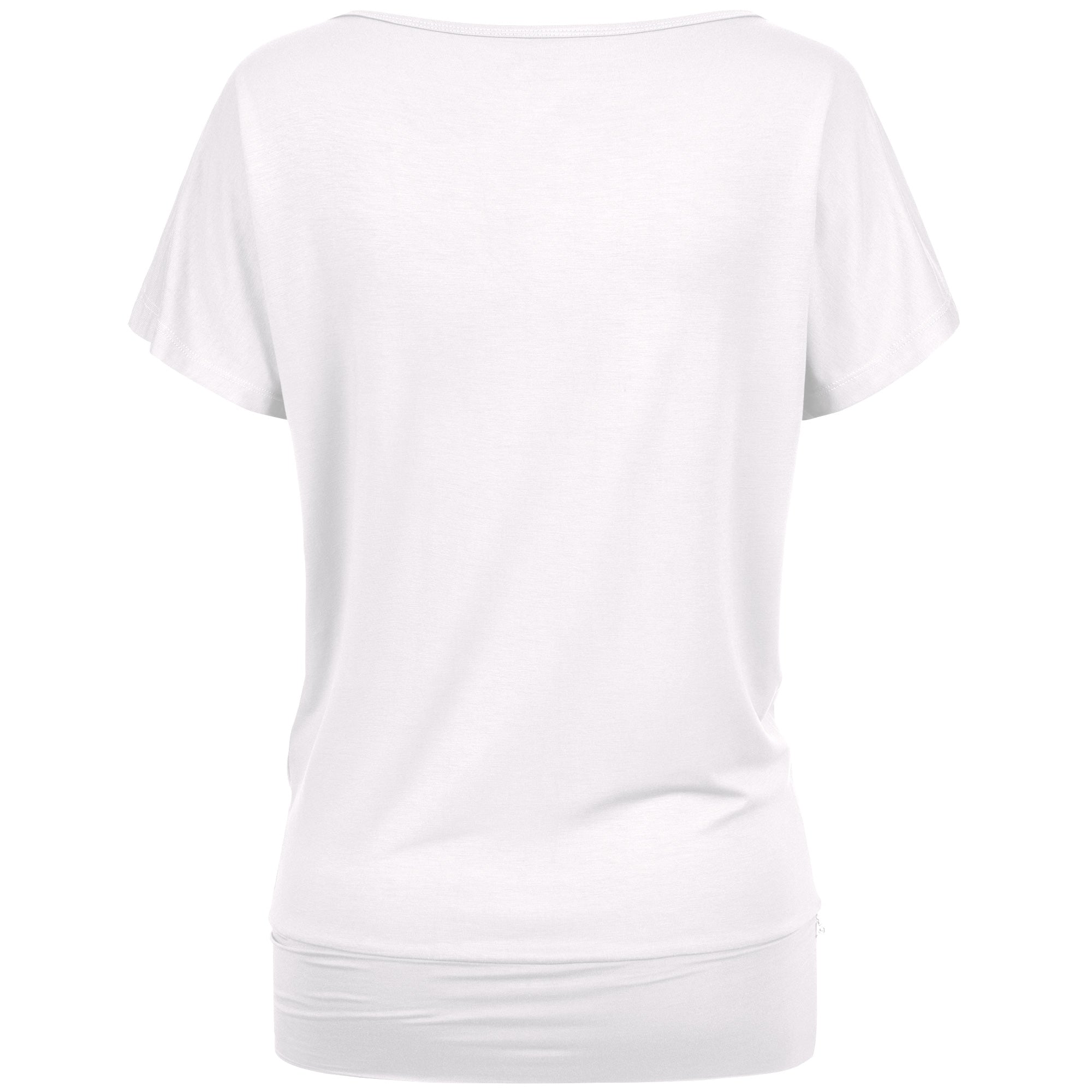 Yoga Shirt Damen aus Bambus Faser - Weiß