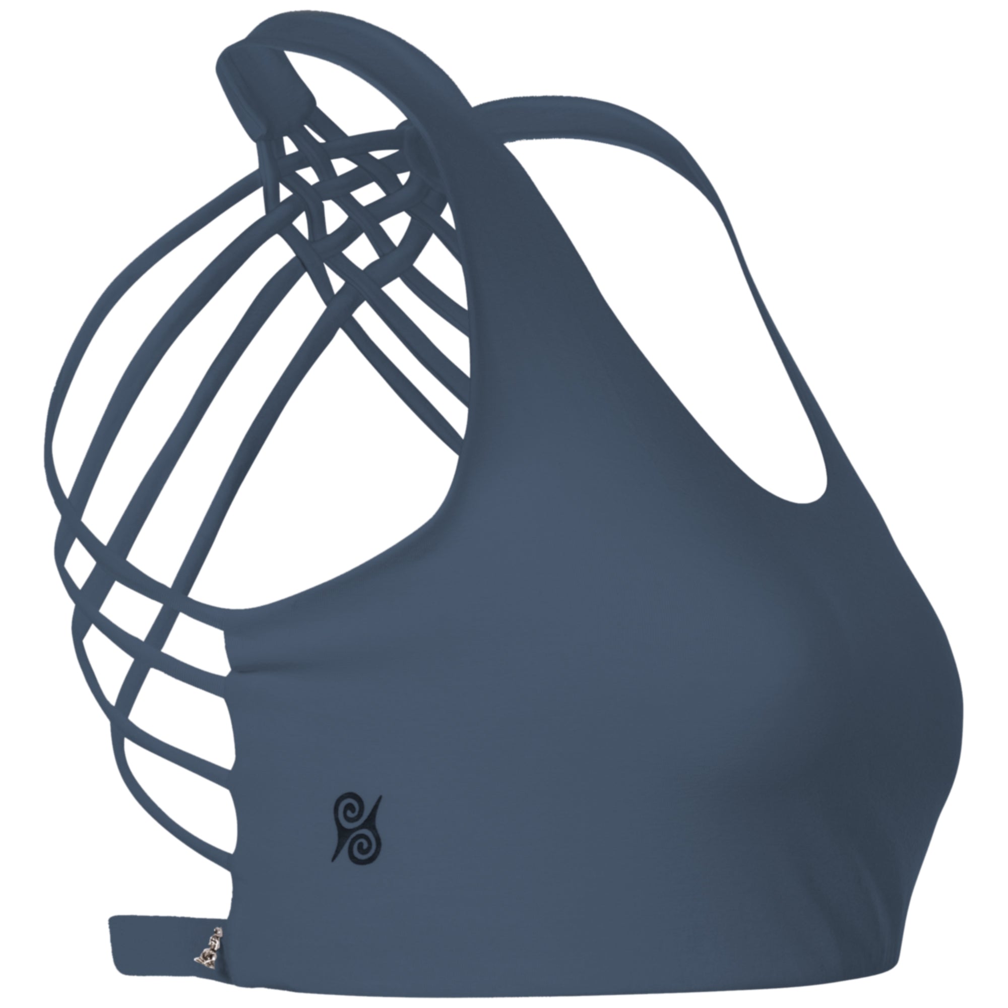 Yoga BH aus Bambus Mix - CrissCross BH Indigoblau (fällt klein aus)