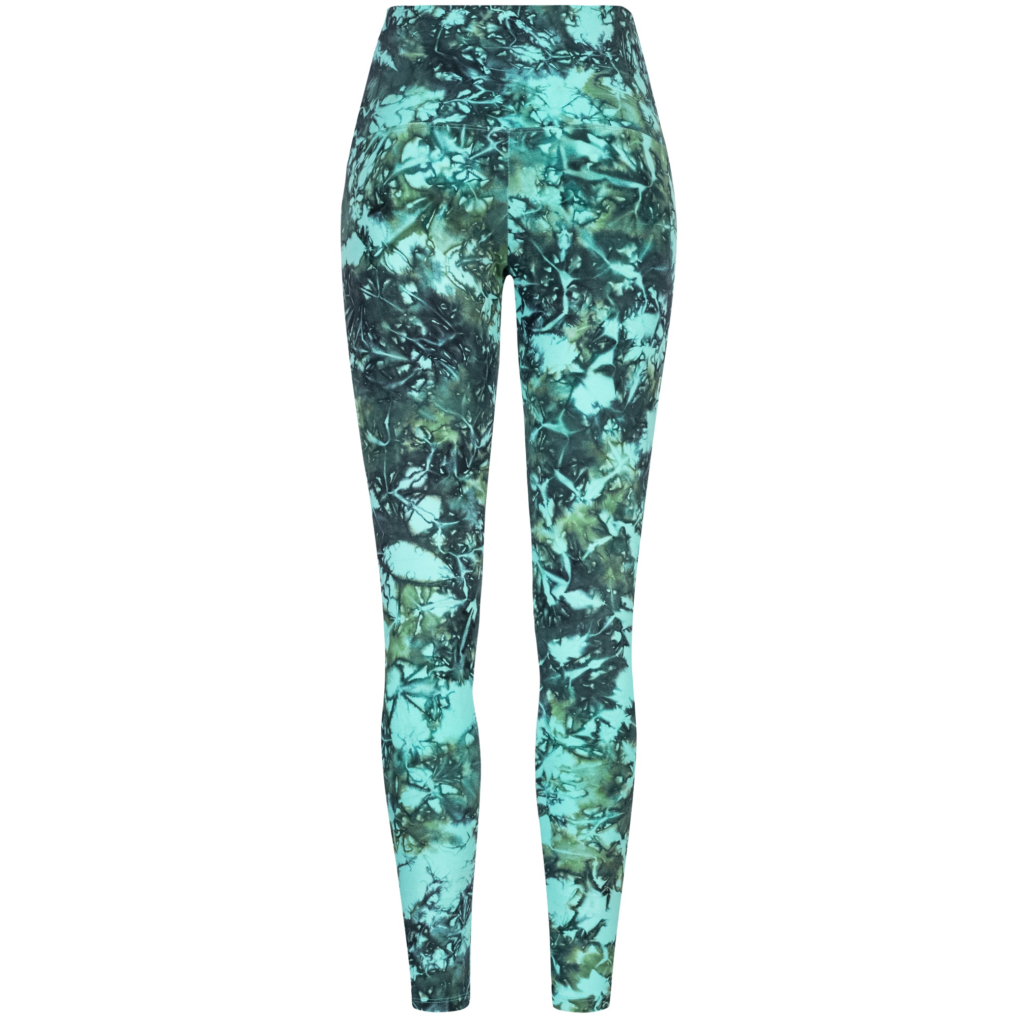 Yoga Leggings Damen aus Bambus Mix - Ocean & Sky (Festes Material)