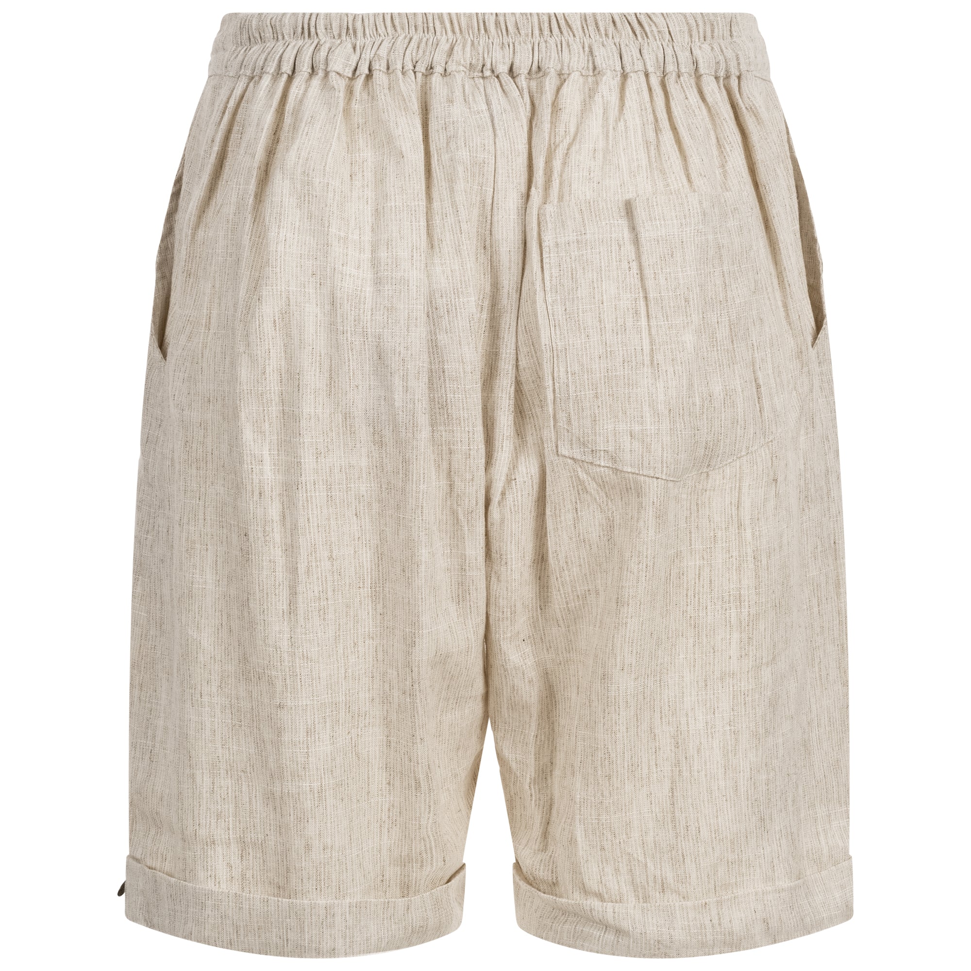 Leinenhose Herren kurz - Dünnes Material - Naturweiß