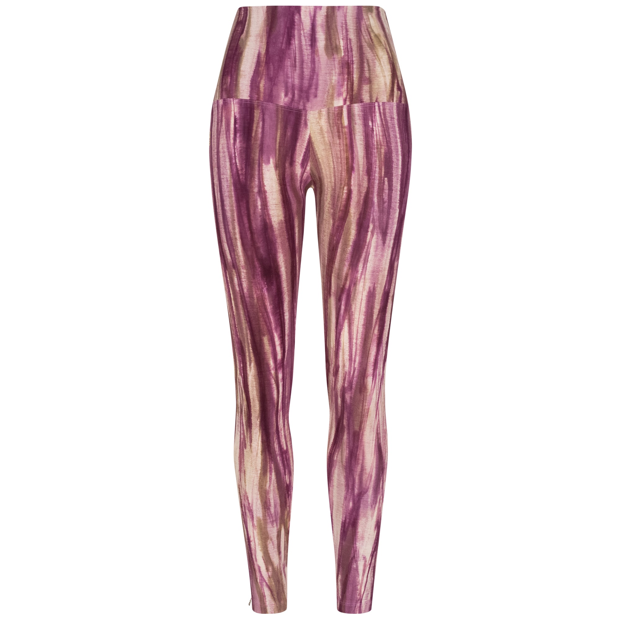 Yoga Leggings Damen aus Bambus Mix - Berry Burst (Dünnes Material)