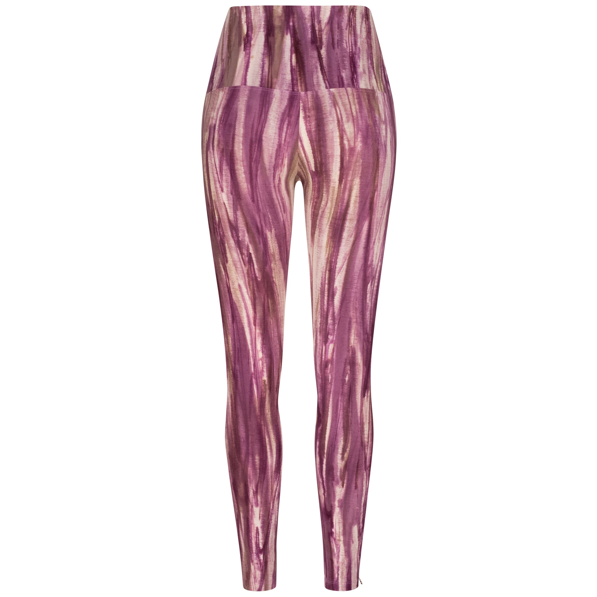 Yoga Leggings Damen aus Bambus Mix - Berry Burst (Dünnes Material)