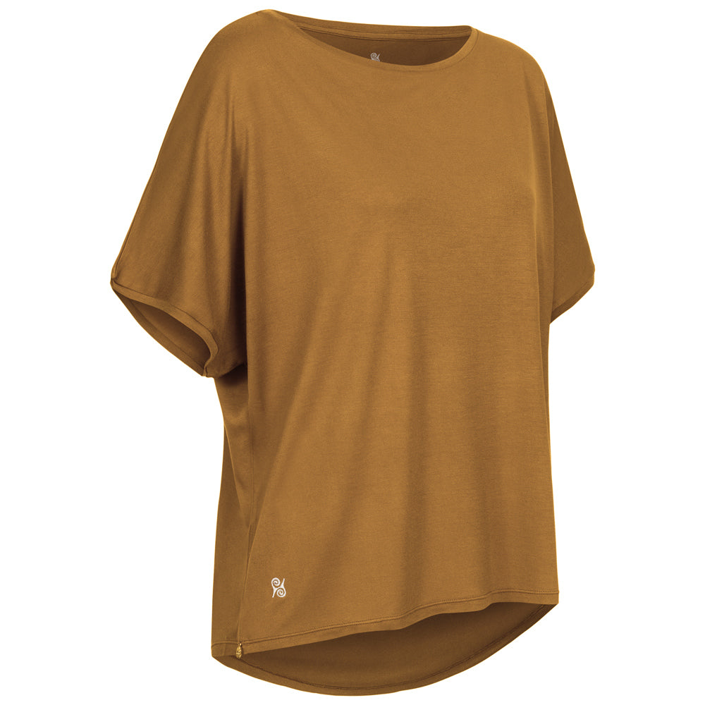 Yoga Shirt Damen aus Bambus Faser - Feel Good Mocca