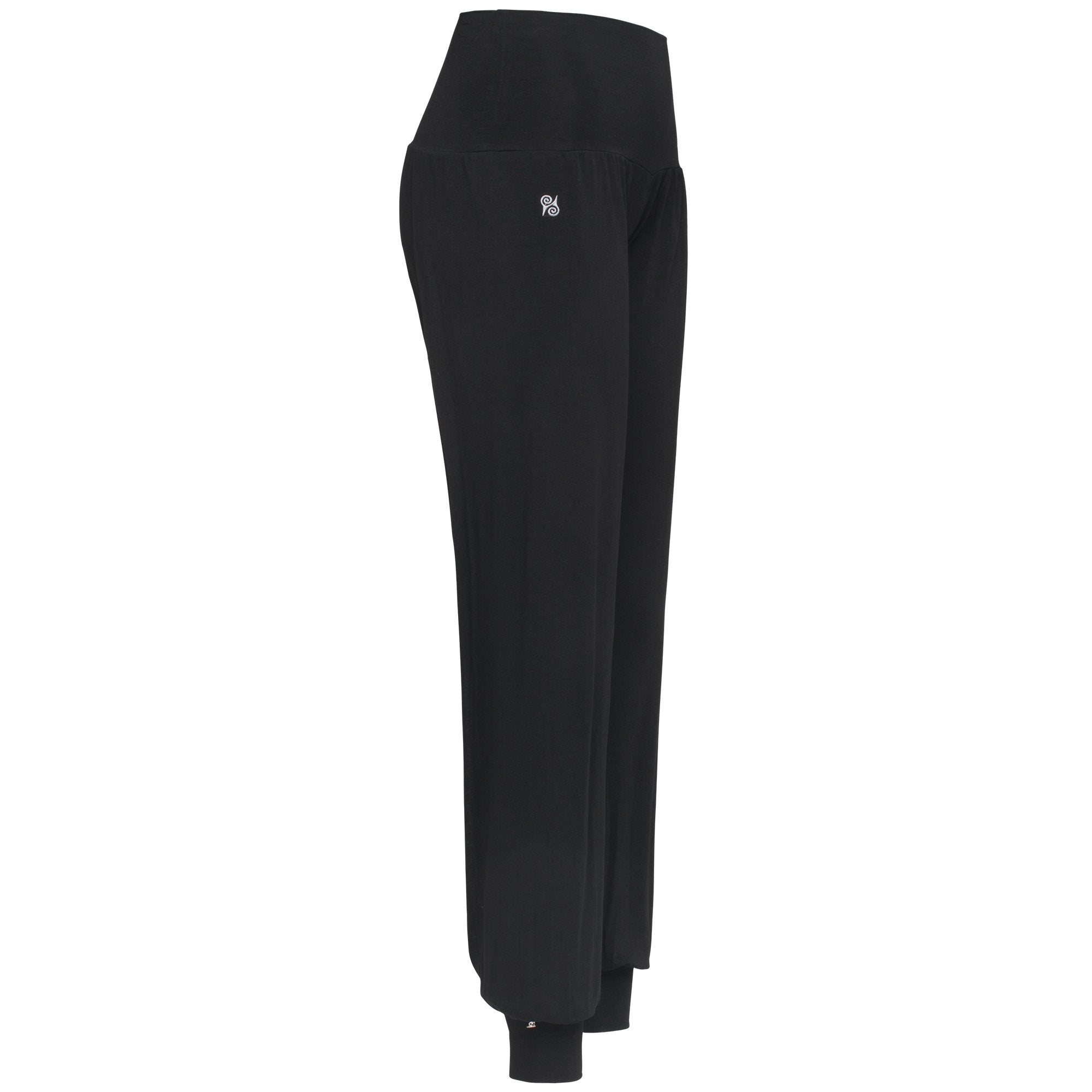 Yoga Hose Damen - seitlich offen - Free Flow Black (Dünnes Material)