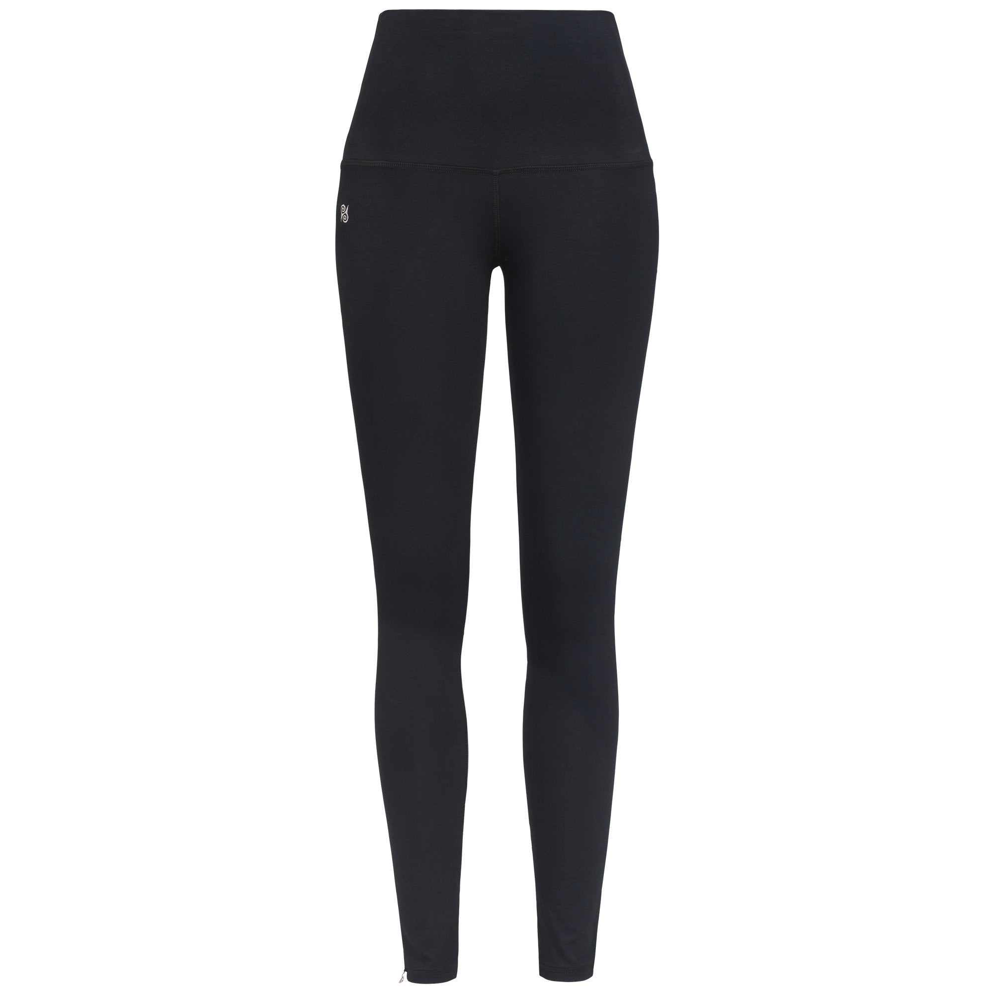 Yoga Leggings Damen aus Bambus Mix - Uni Black (Standard Material)