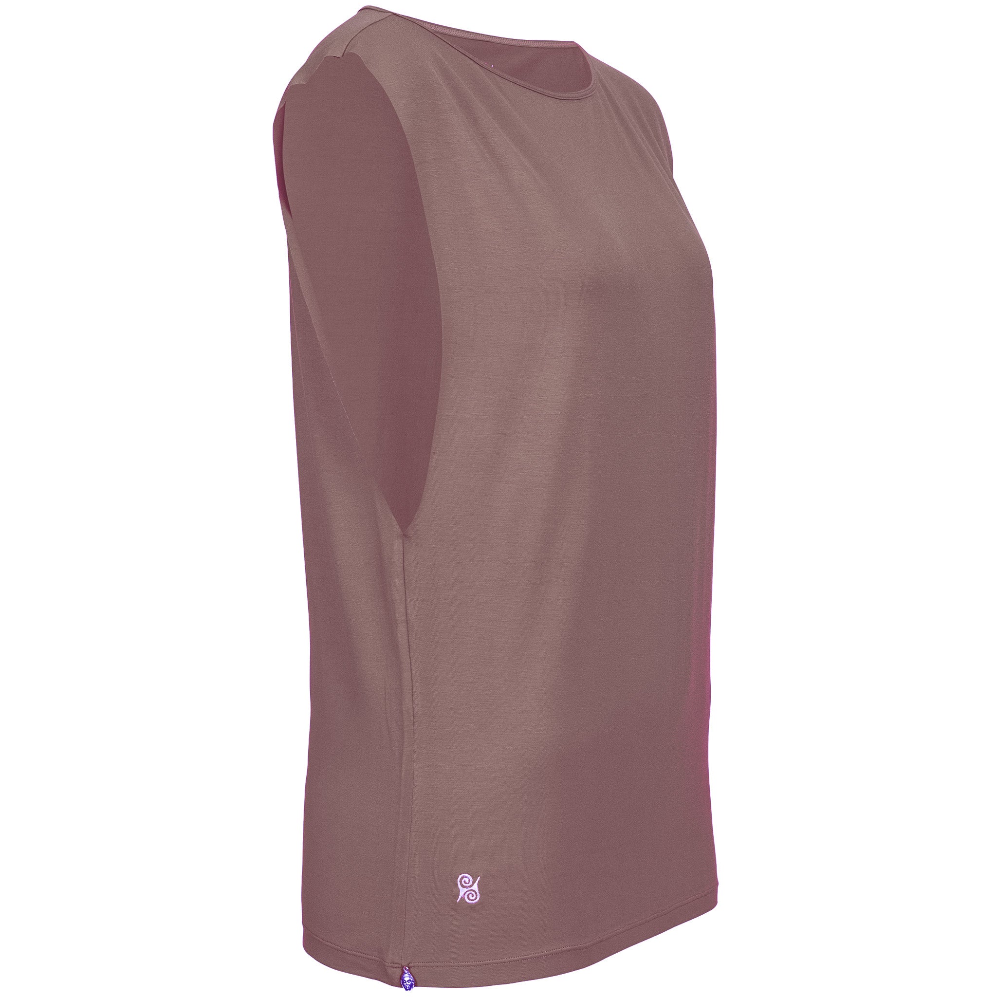 Yoga Shirt Damen aus Bambus Faser - Sneaky Top Eggplant NEU