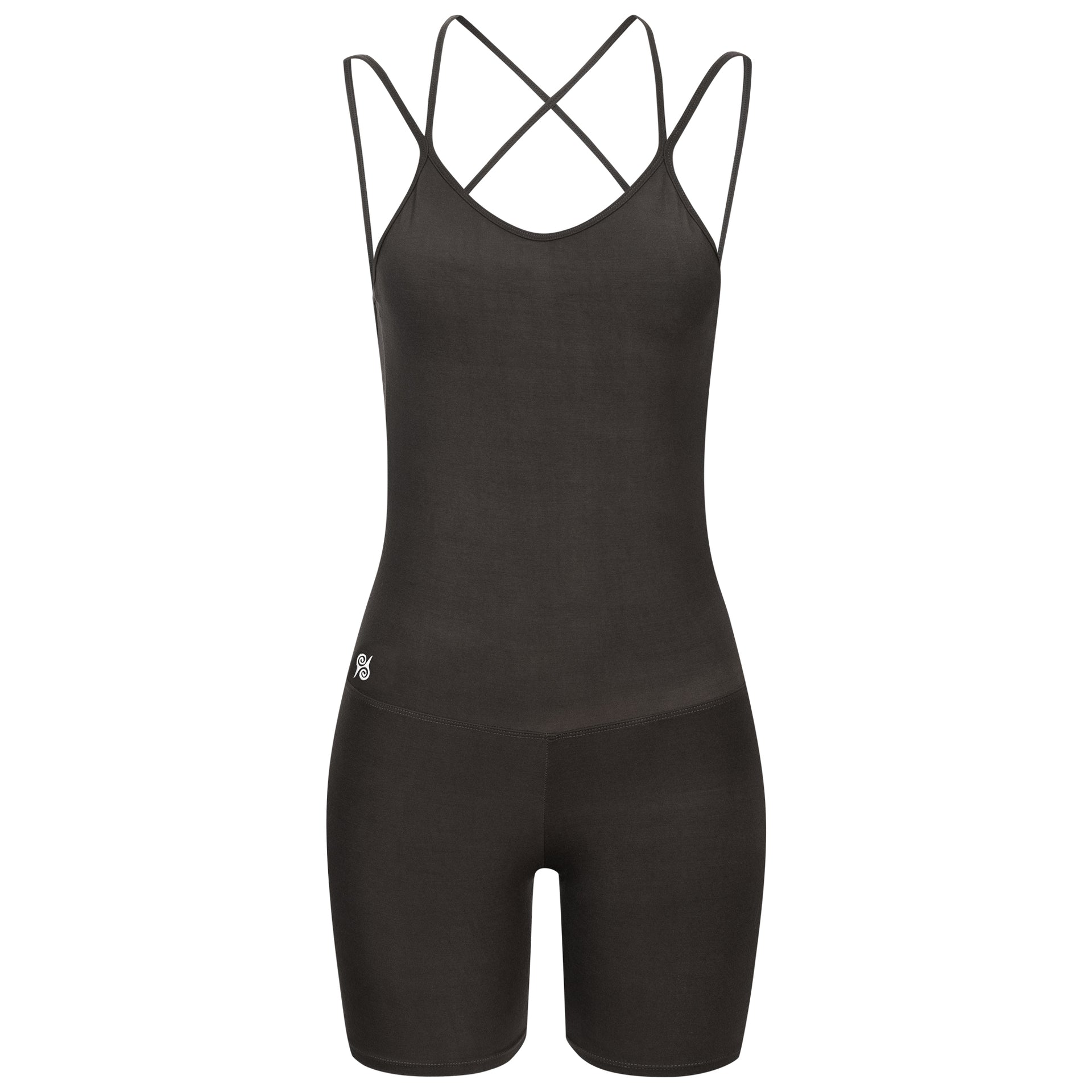 Jumpsuit Damen aus Bambus Mix - Salty Chocolate-Dark (Standard Materia