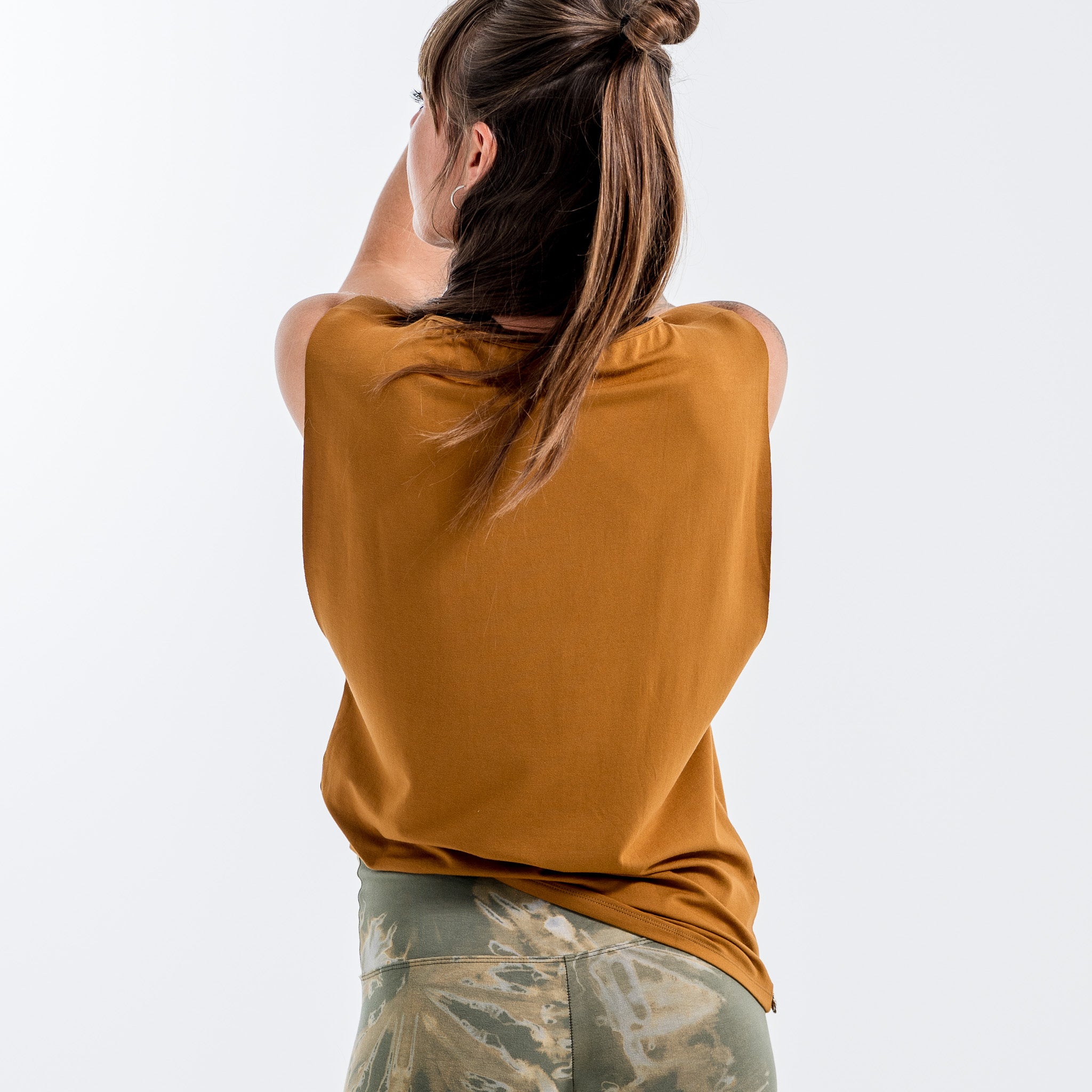Yoga Shirt Damen aus Bambus Faser - Sneaky Top Mocca NEU