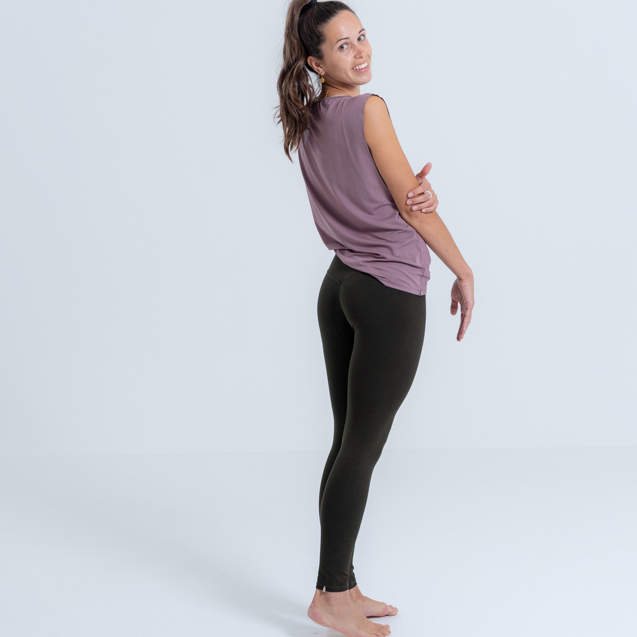 Leggings Damen aus Bambus Mix - Shape Deep Forest NEU (Dünnes- und Standard Material)