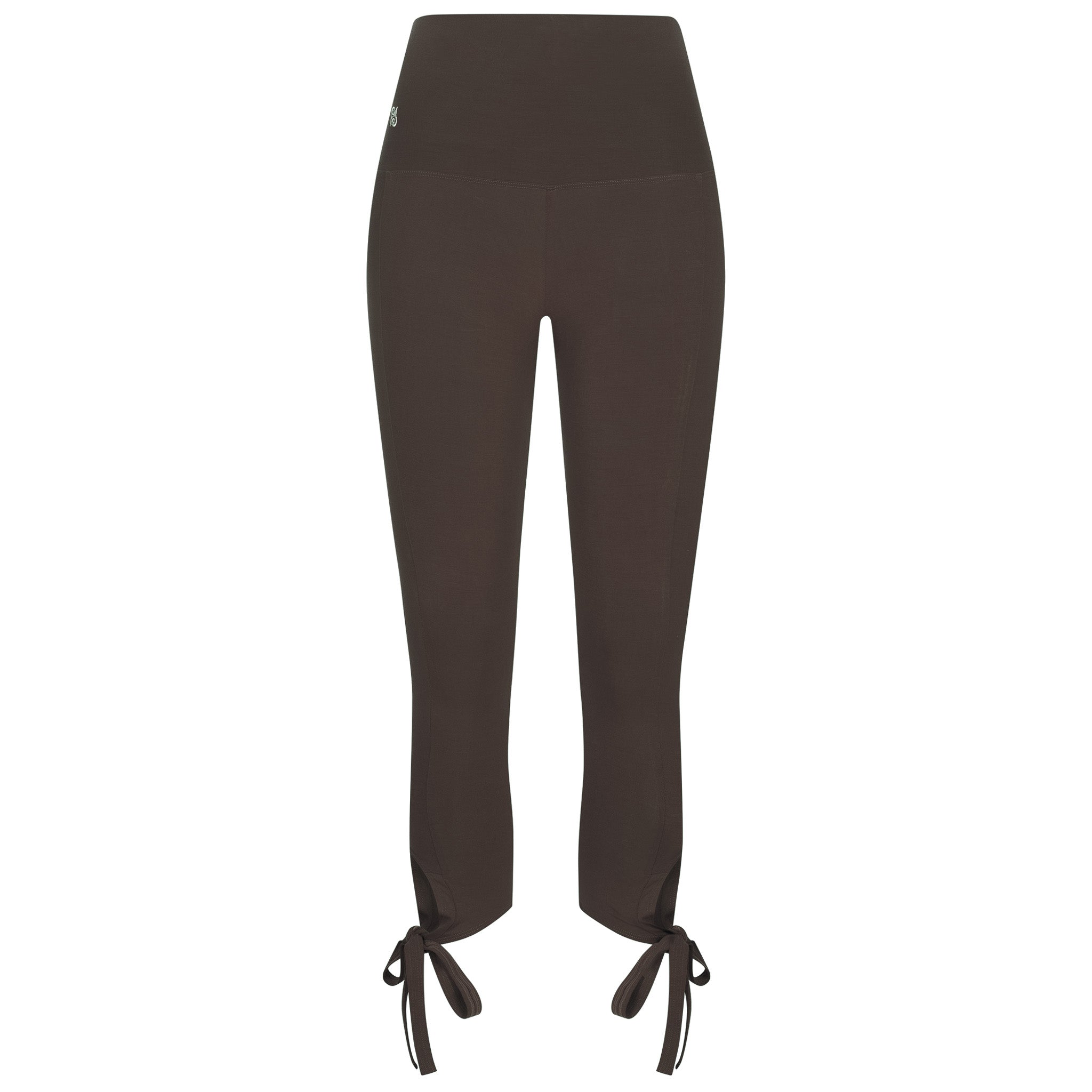 Yoga Leggings Damen aus Bambus Mix - Loop Salty Chocolate