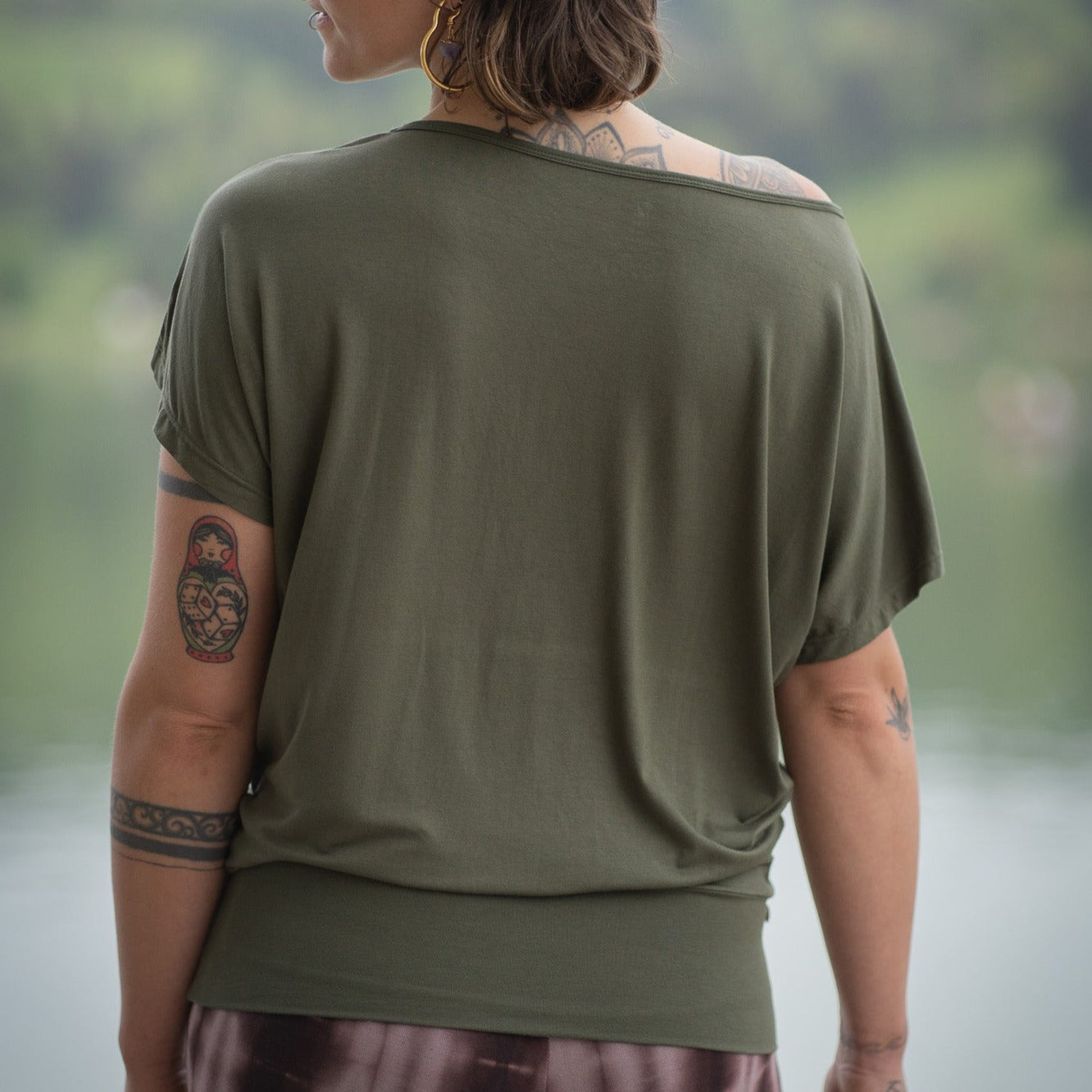 Yoga Shirt Moosgrün