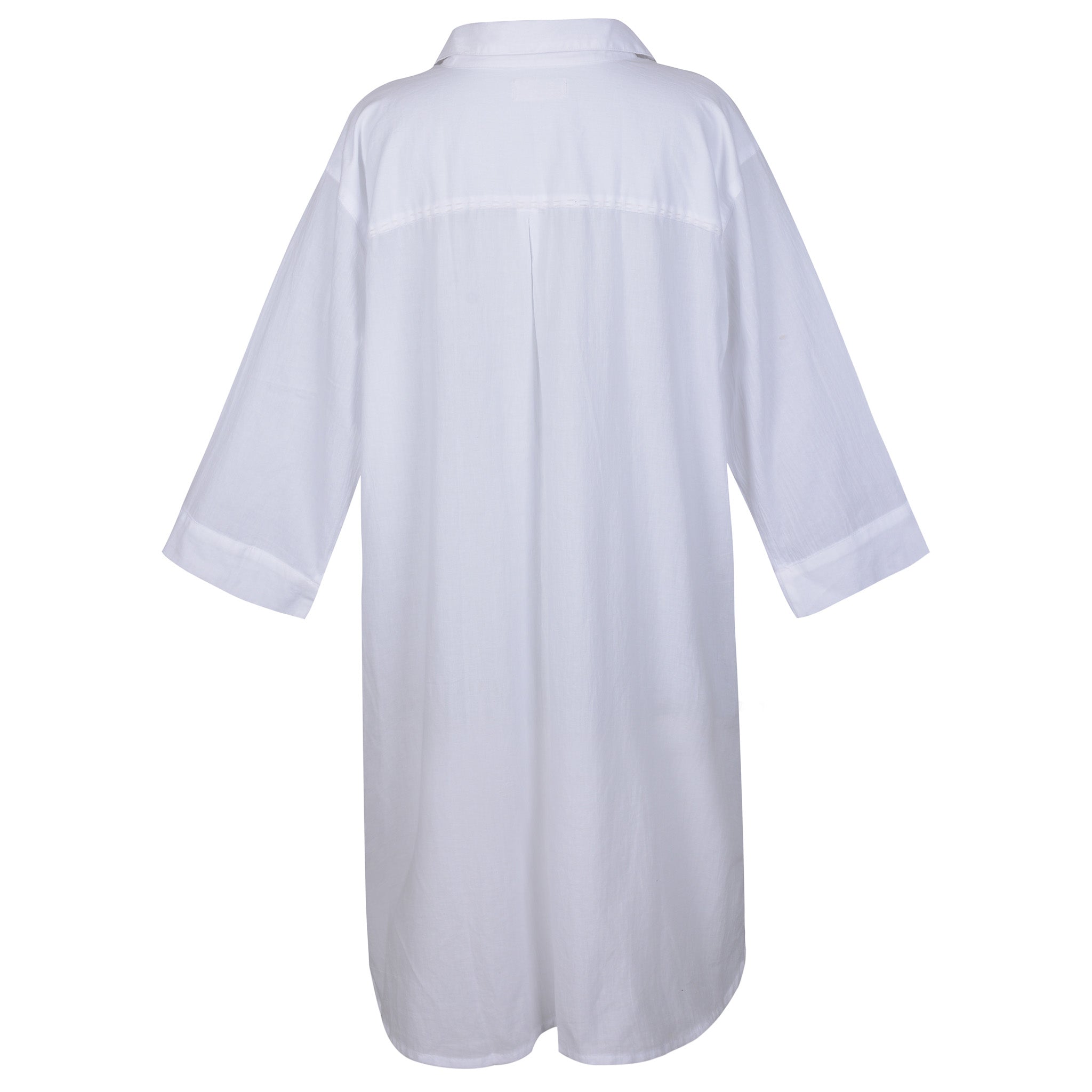 Damen Hemd Yoga aus Baumwoll Mix - Summer Breeze Weiß NEU