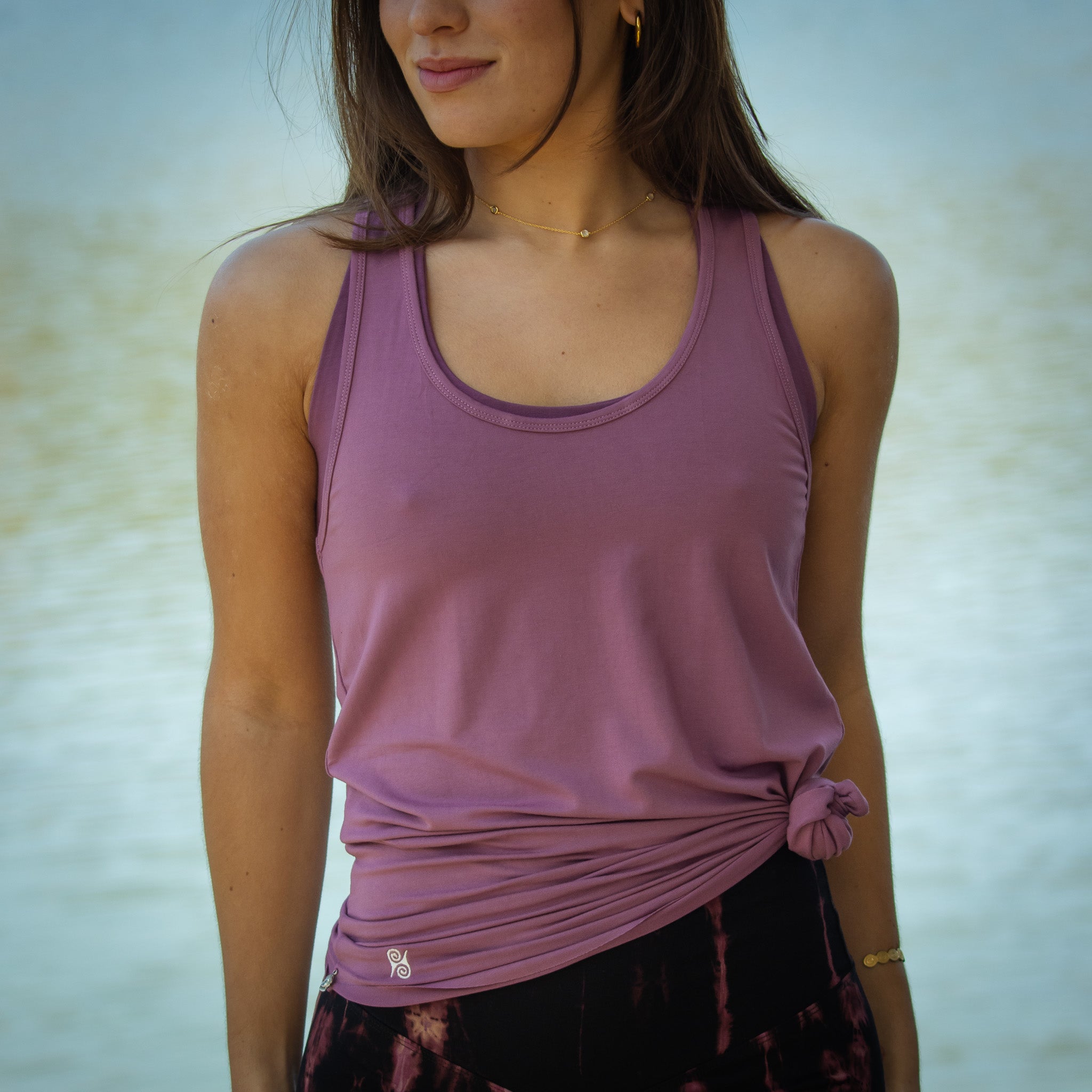 Yoga Shirt Damen aus Bambus Faser - Klassik Top Lavender
