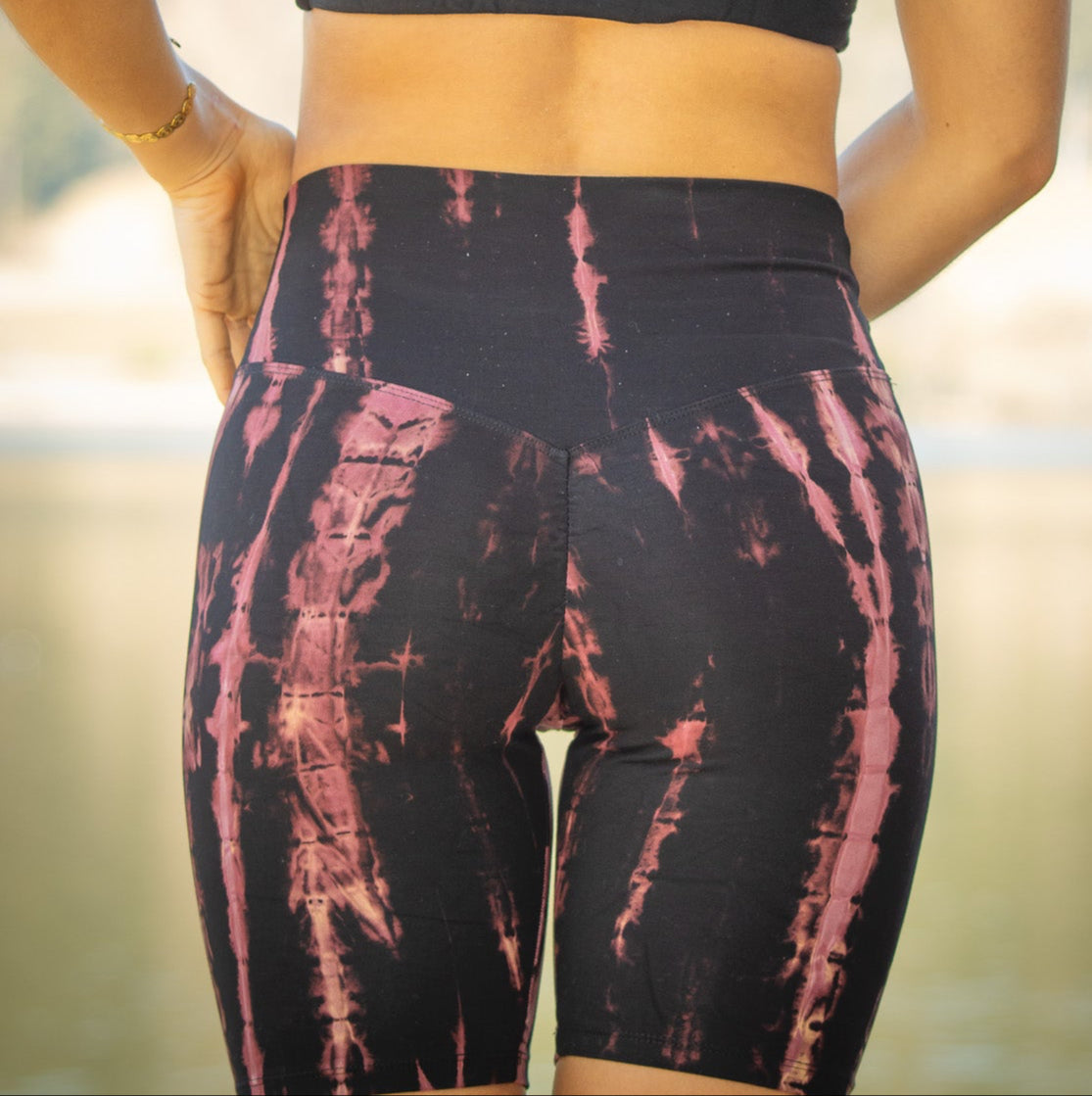 Women's short leggings made of bamboo mix - Lava NEW (standard material - runs a little small)
